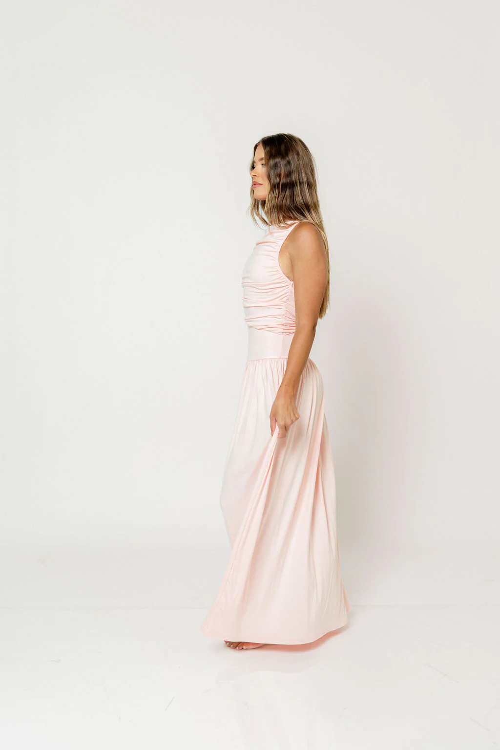 Leni Maxi Dress in Blush - Image 5