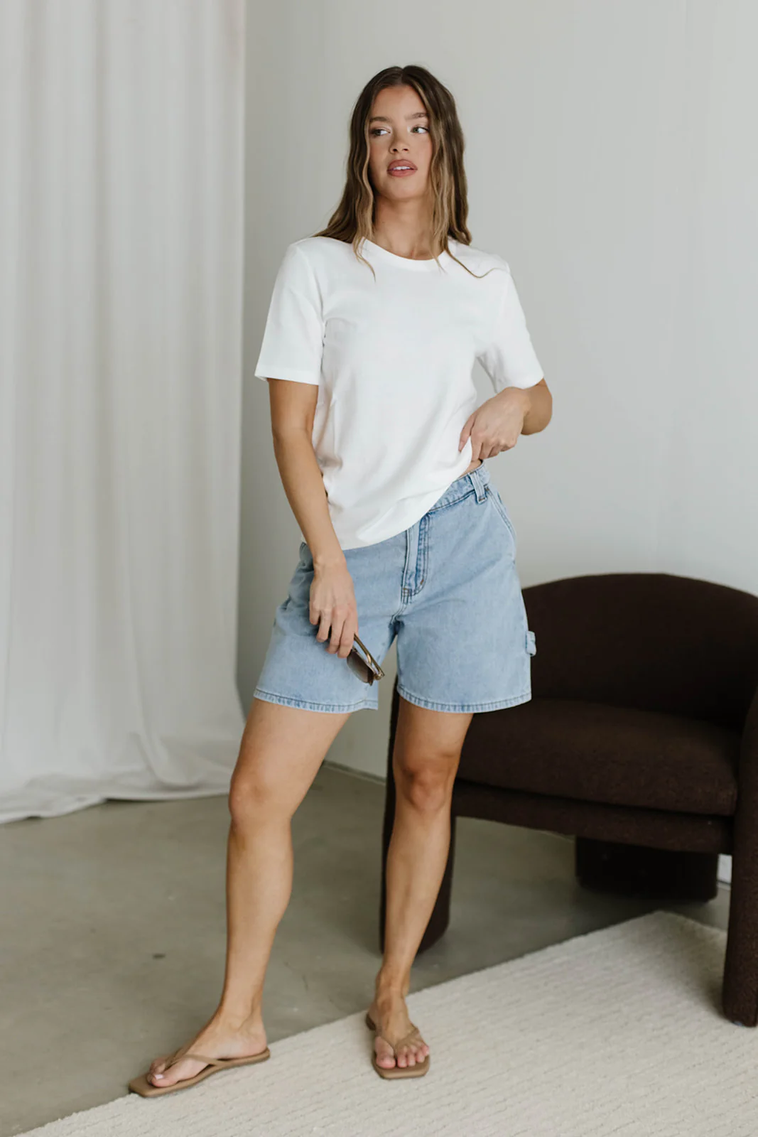 Libby Shorts in Denim - Image 3