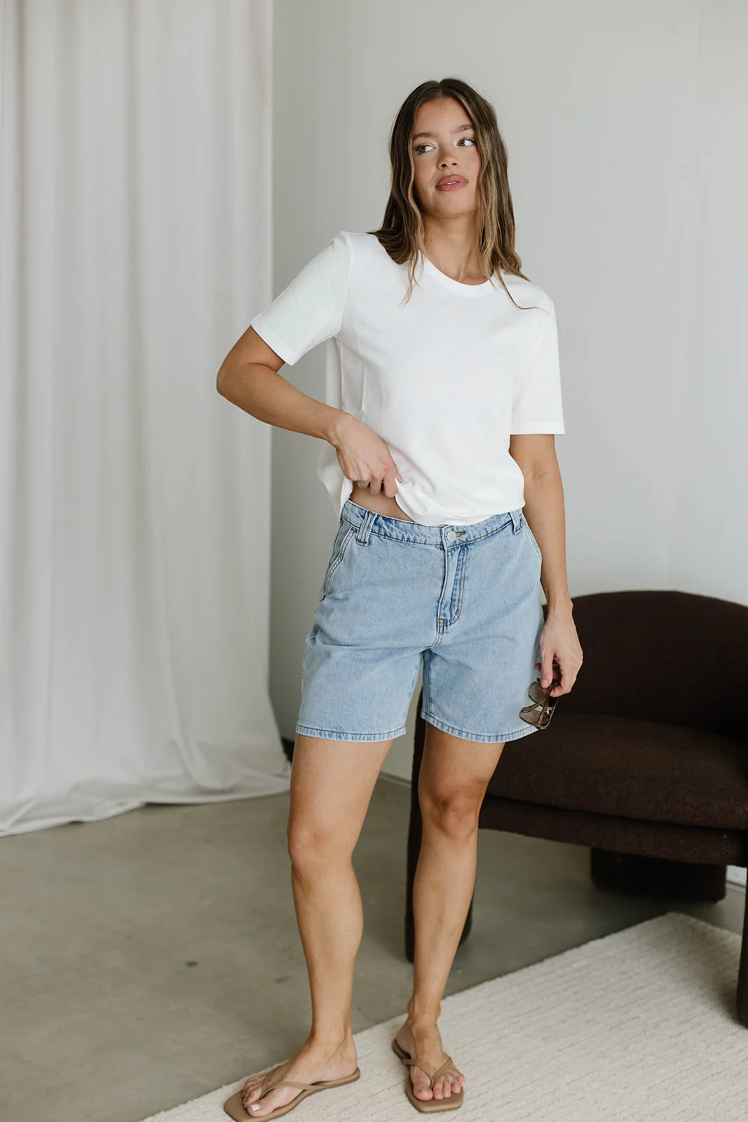 Libby Shorts in Denim - Image 7