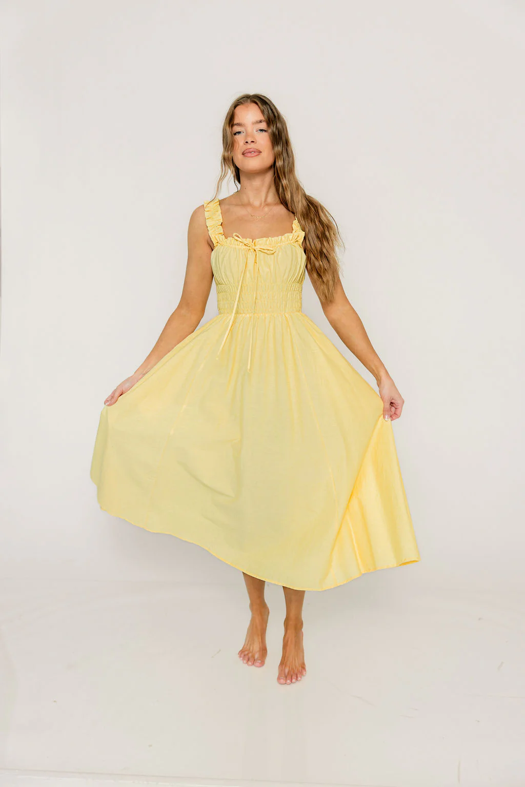 Libra Maxi Dress in Yellow - Image 5