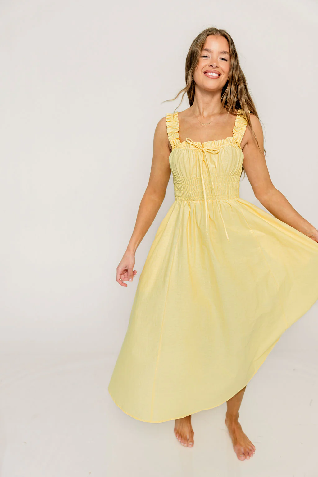 Libra Maxi Dress in Yellow - Image 6