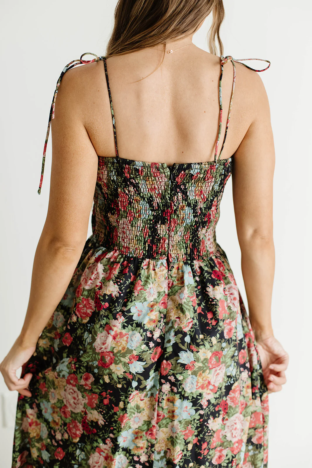 Susannah Floral Maxi Dress in Black - Image 5