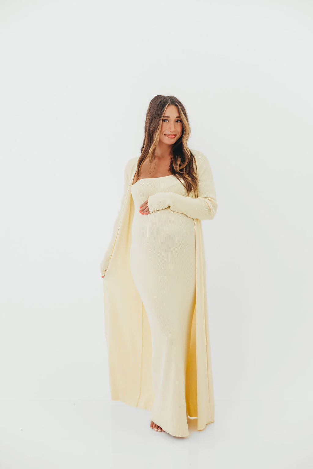 Lina Two Piece Dress Set in Butter Yellow - Bump Friendly *5/30 PRE-ORDER* - Image 17