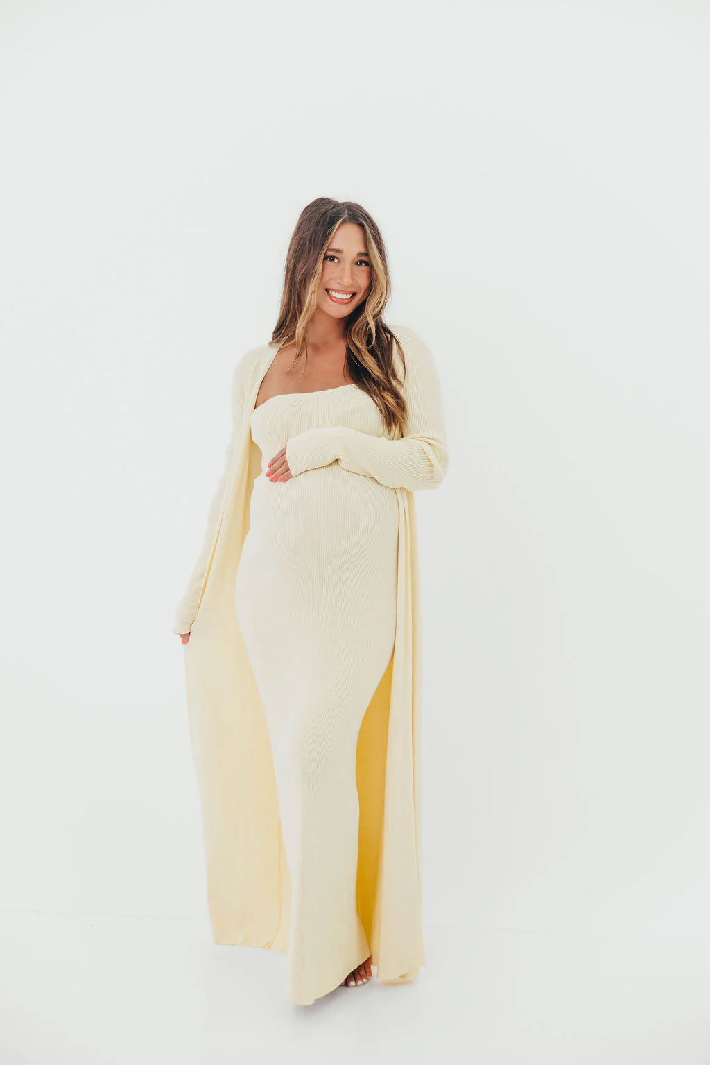 Lina Two Piece Dress Set in Butter Yellow - Bump Friendly *5/30 PRE-ORDER* - Image 5