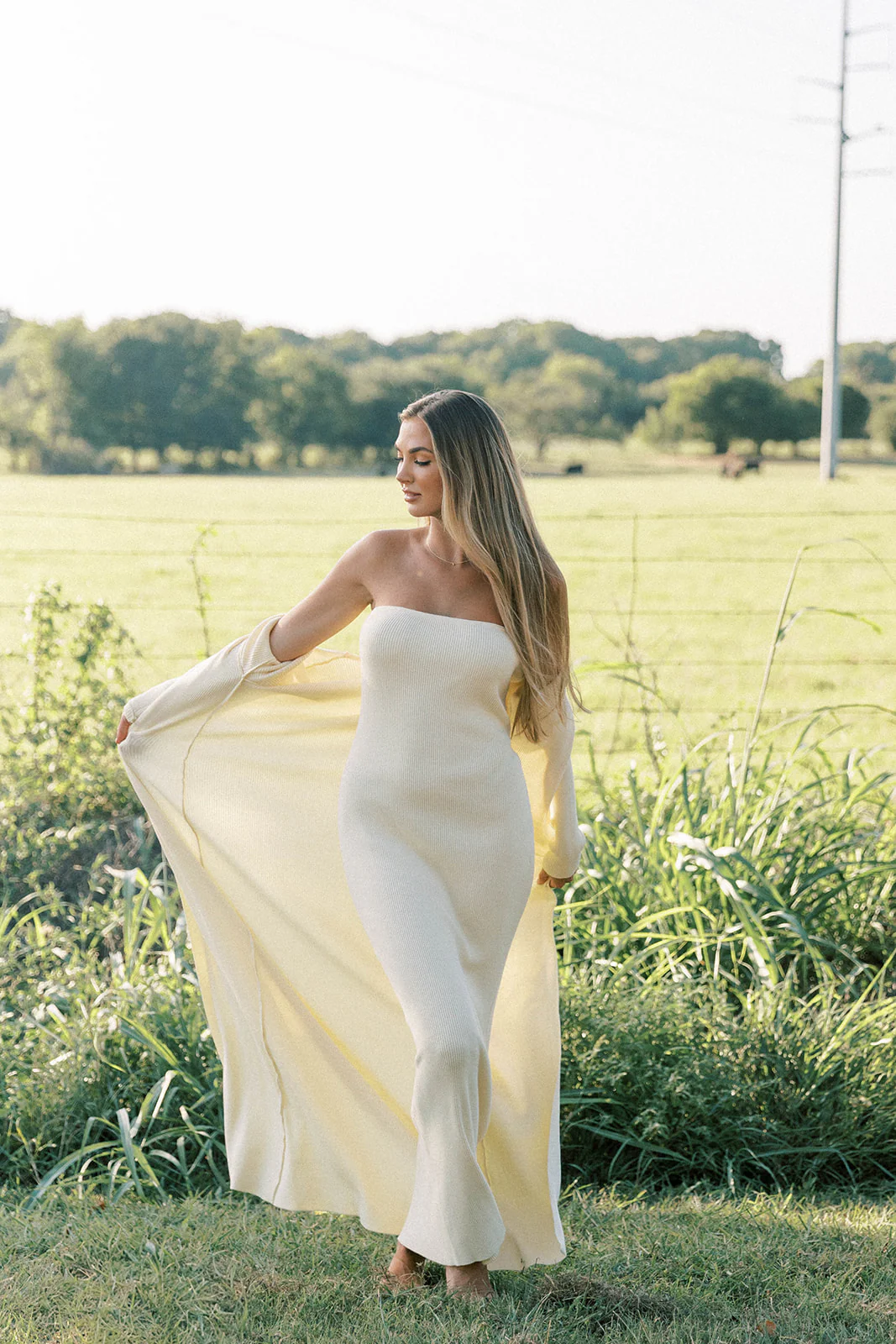 Lina Two Piece Dress Set in Butter Yellow - Bump Friendly *5/30 PRE-ORDER* - Image 7