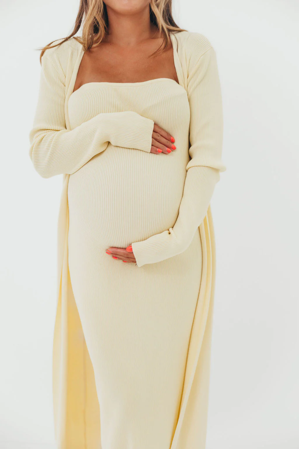 Lina Two Piece Dress Set in Butter Yellow - Bump Friendly *5/30 PRE-ORDER* - Image 8