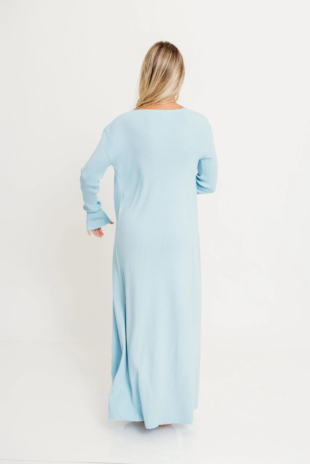 Lina Two Piece Dress Set in Dusty Blue - Bump Friendly *5/30 PRE-ORDER* - Image 9