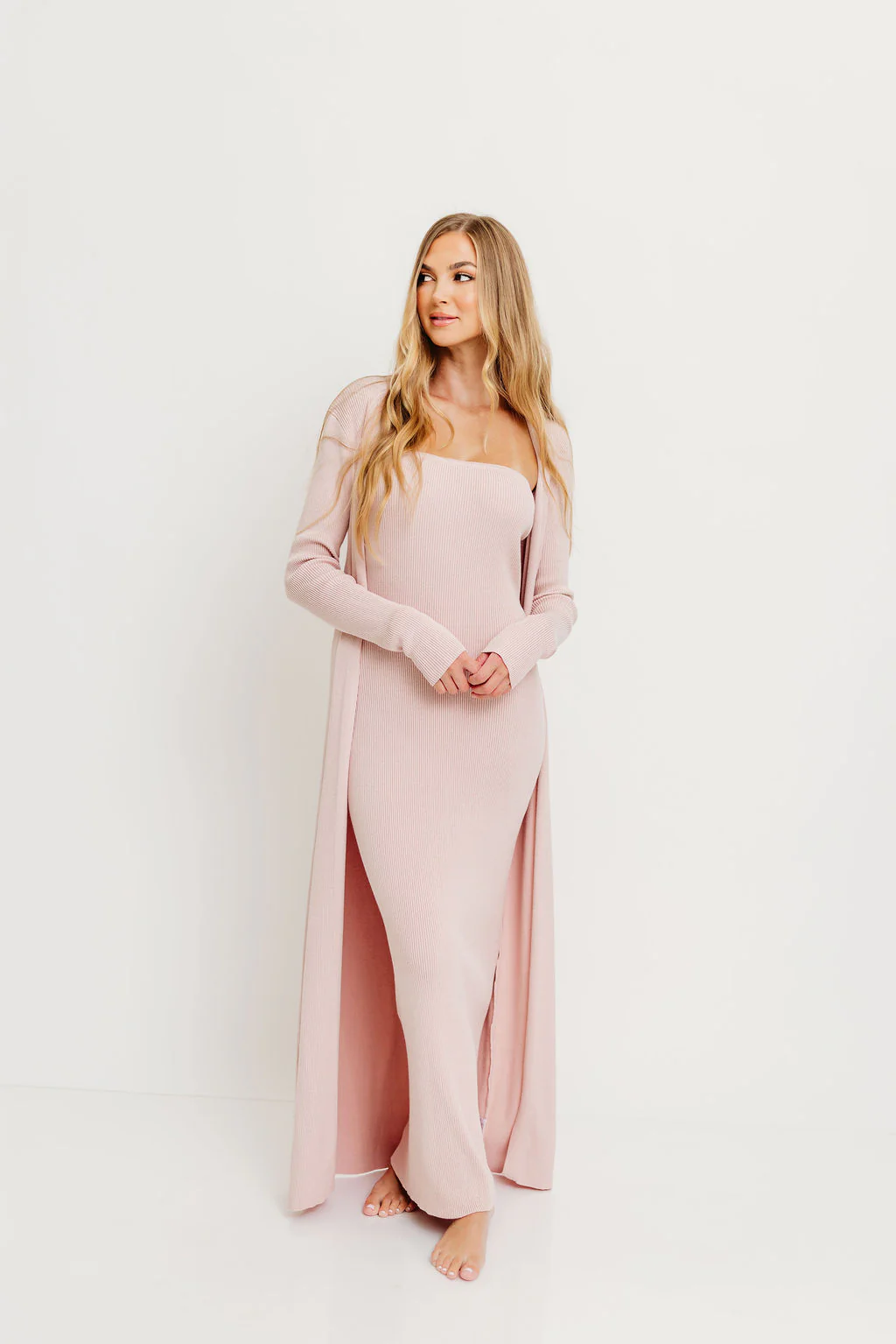 Lina Two Piece Dress Set in Dusty Blush - Bump Friendly *5/30 PRE-ORDER* - Image 10