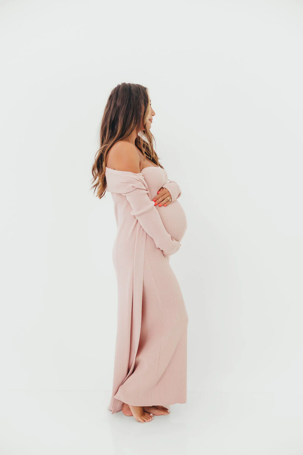Lina Two Piece Dress Set in Dusty Blush - Bump Friendly *5/30 PRE-ORDER* - Image 17