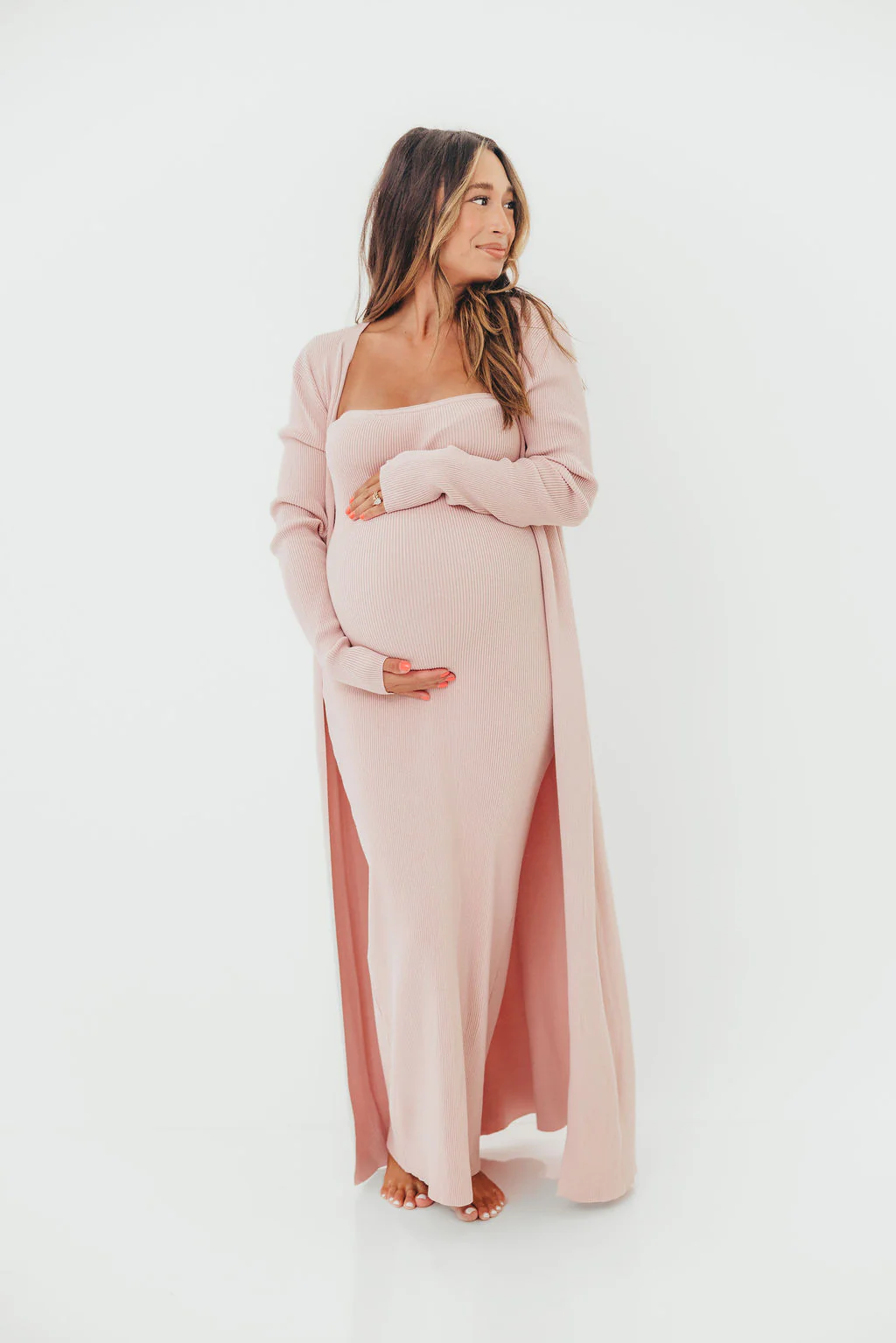 Lina Two Piece Dress Set in Dusty Blush - Bump Friendly *5/30 PRE-ORDER* - Image 18
