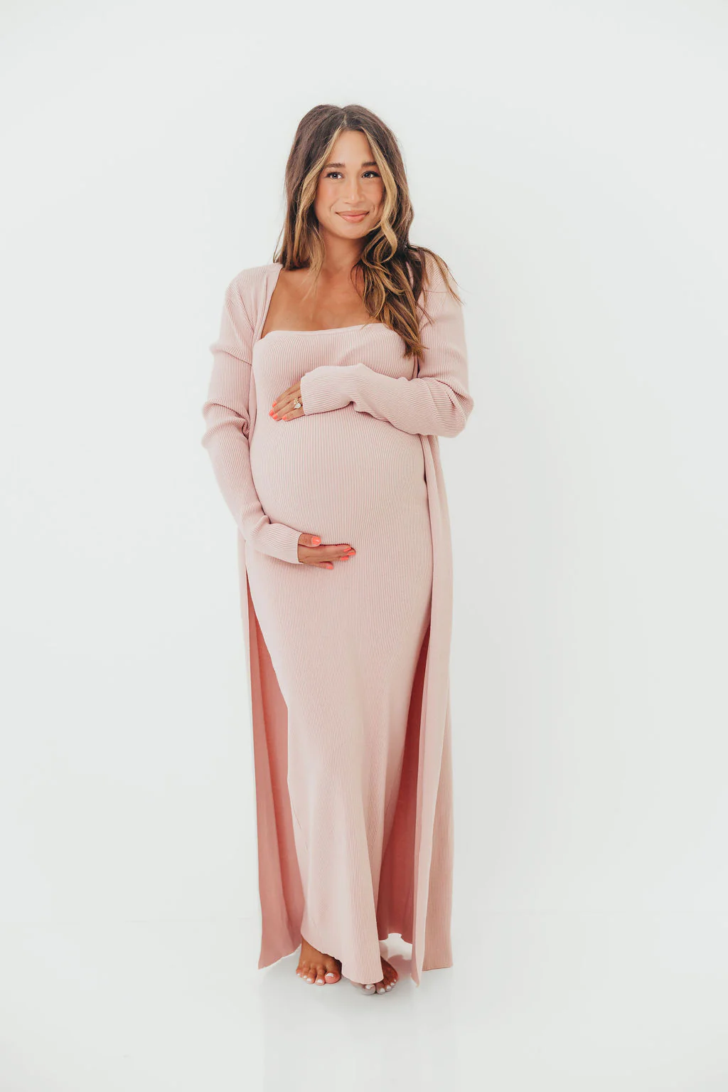 Lina Two Piece Dress Set in Dusty Blush - Bump Friendly *5/30 PRE-ORDER* - Image 19