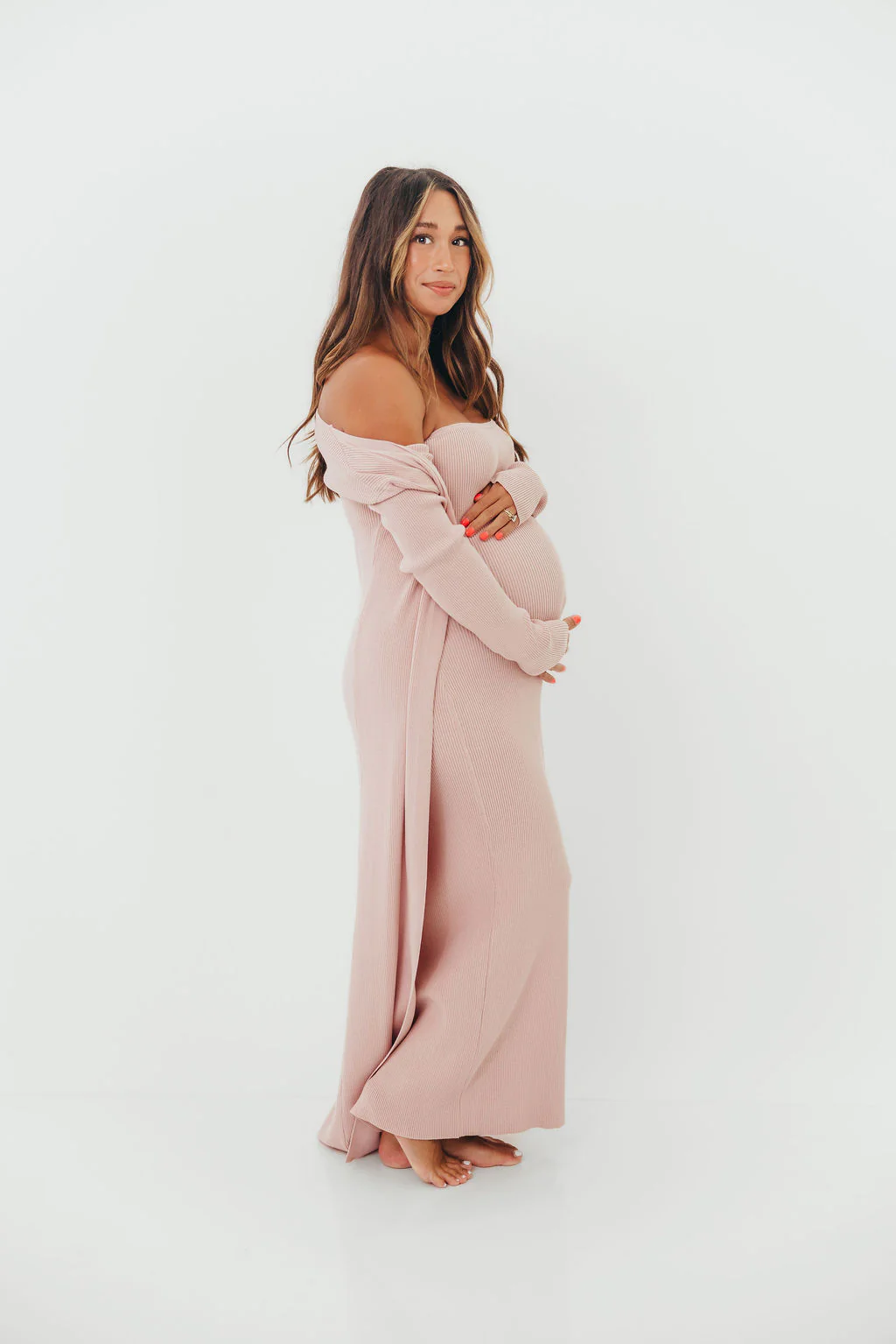 Lina Two Piece Dress Set in Dusty Blush - Bump Friendly *5/30 PRE-ORDER* - Image 4