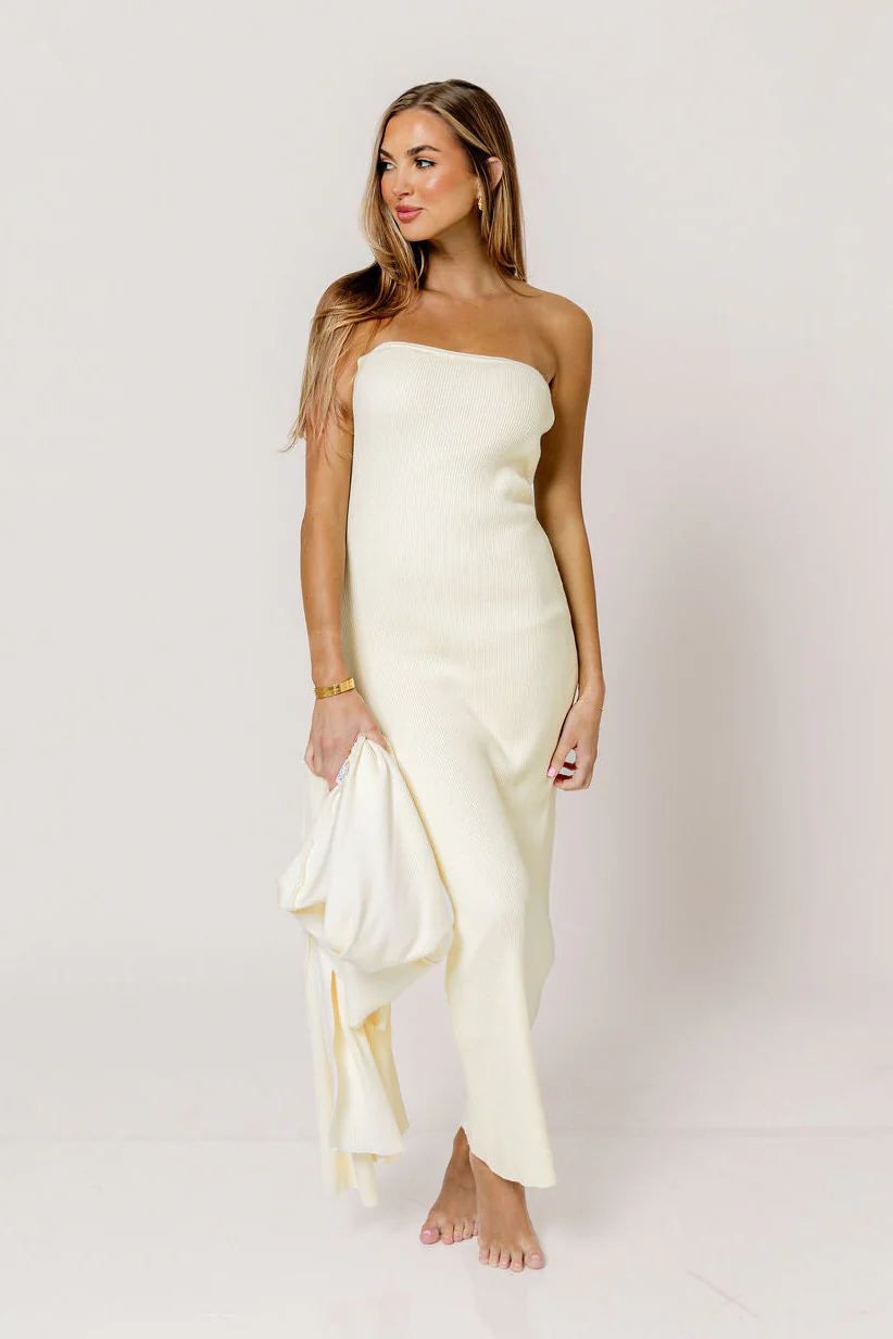 Lina Two Piece Dress Set in Ivory - Bump Friendly *5/30 PRE-ORDER* - Image 2