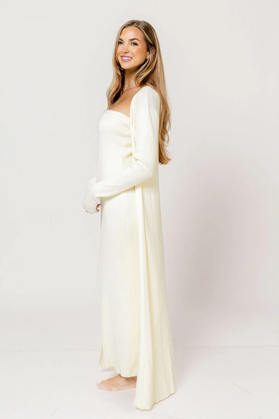 Lina Two Piece Dress Set in Ivory - Bump Friendly *5/30 PRE-ORDER* - Image 3