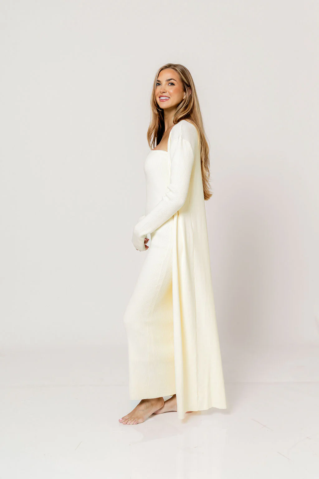 Lina Two Piece Dress Set in Ivory - Bump Friendly *5/30 PRE-ORDER* - Image 5