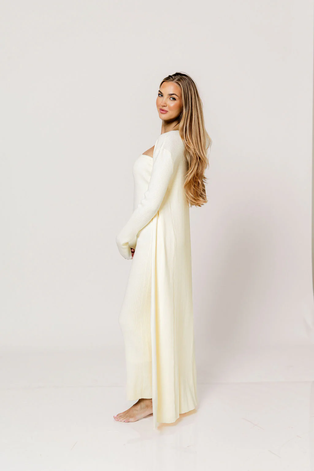 Lina Two Piece Dress Set in Ivory - Bump Friendly *5/30 PRE-ORDER* - Image 6