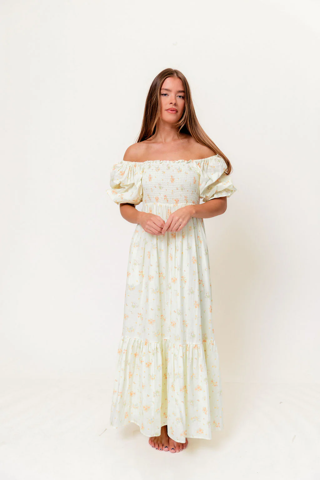 Livvy 100% Cotton Dress in Green (Fully Lined) - Bump Friendly - Image 4