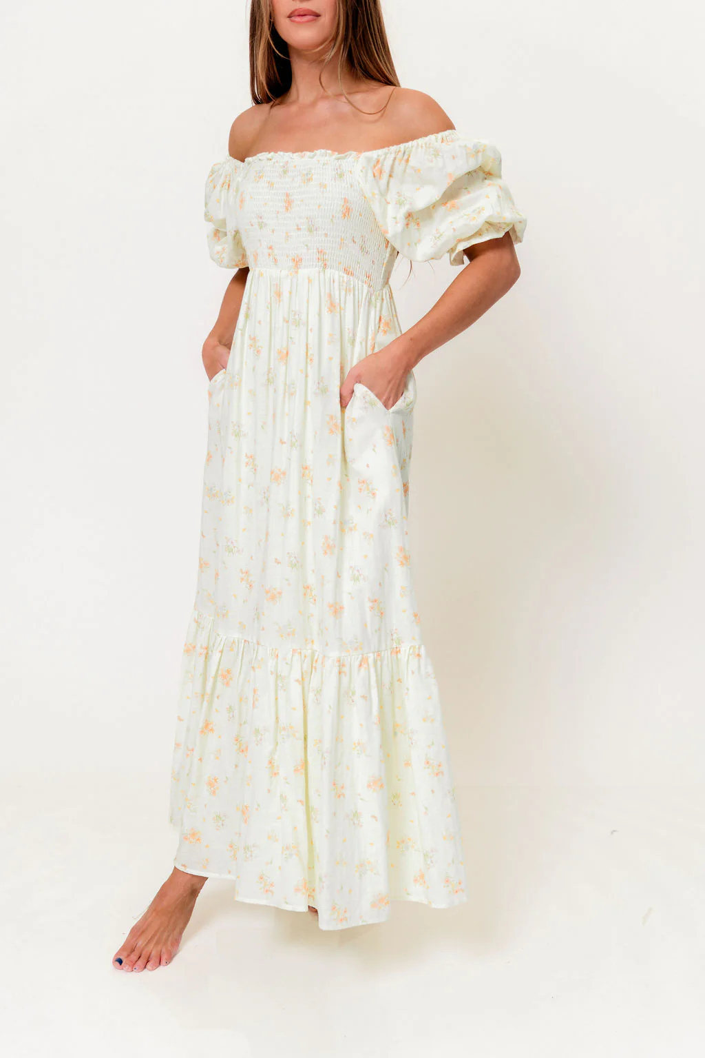 Livvy 100% Cotton Dress in Green (Fully Lined) - Bump Friendly - Image 7