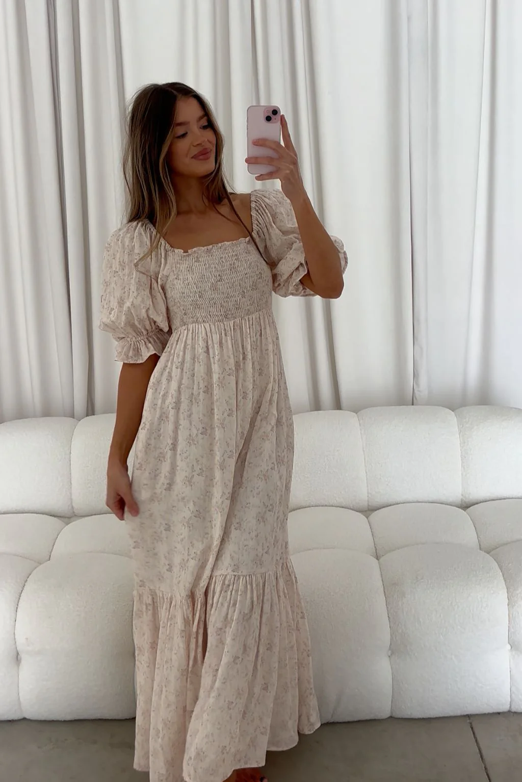 Livvy 100% Cotton Dress in Pink (Fully Lined) - Bump Friendly - Image 14