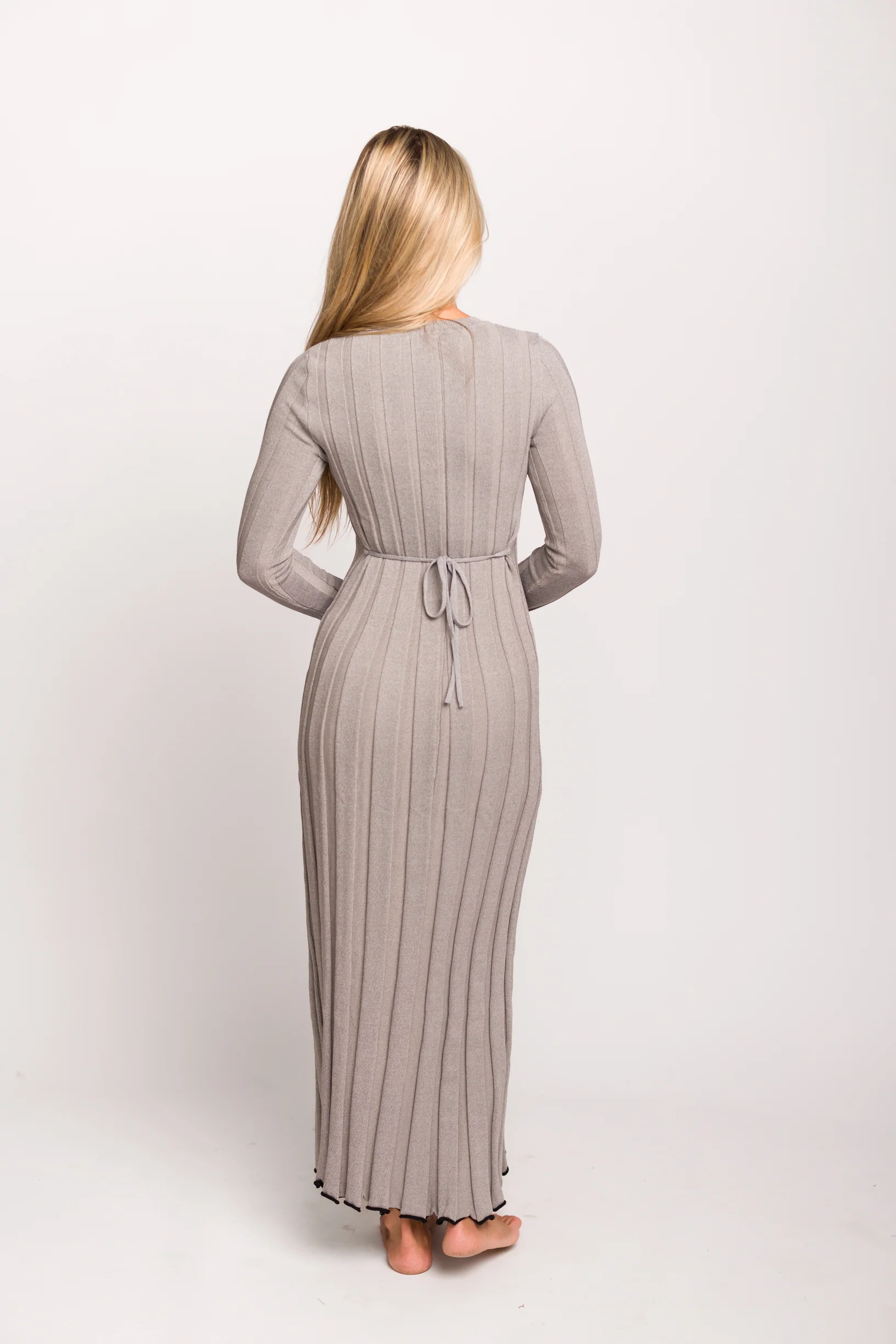 Bentley Dress Heather Gray Black Trim - Image 14