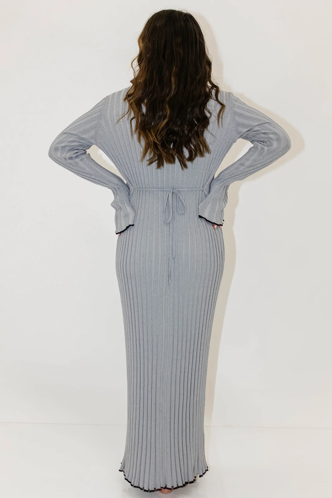 Bentley Dress Heather Gray Black Trim - Image 18