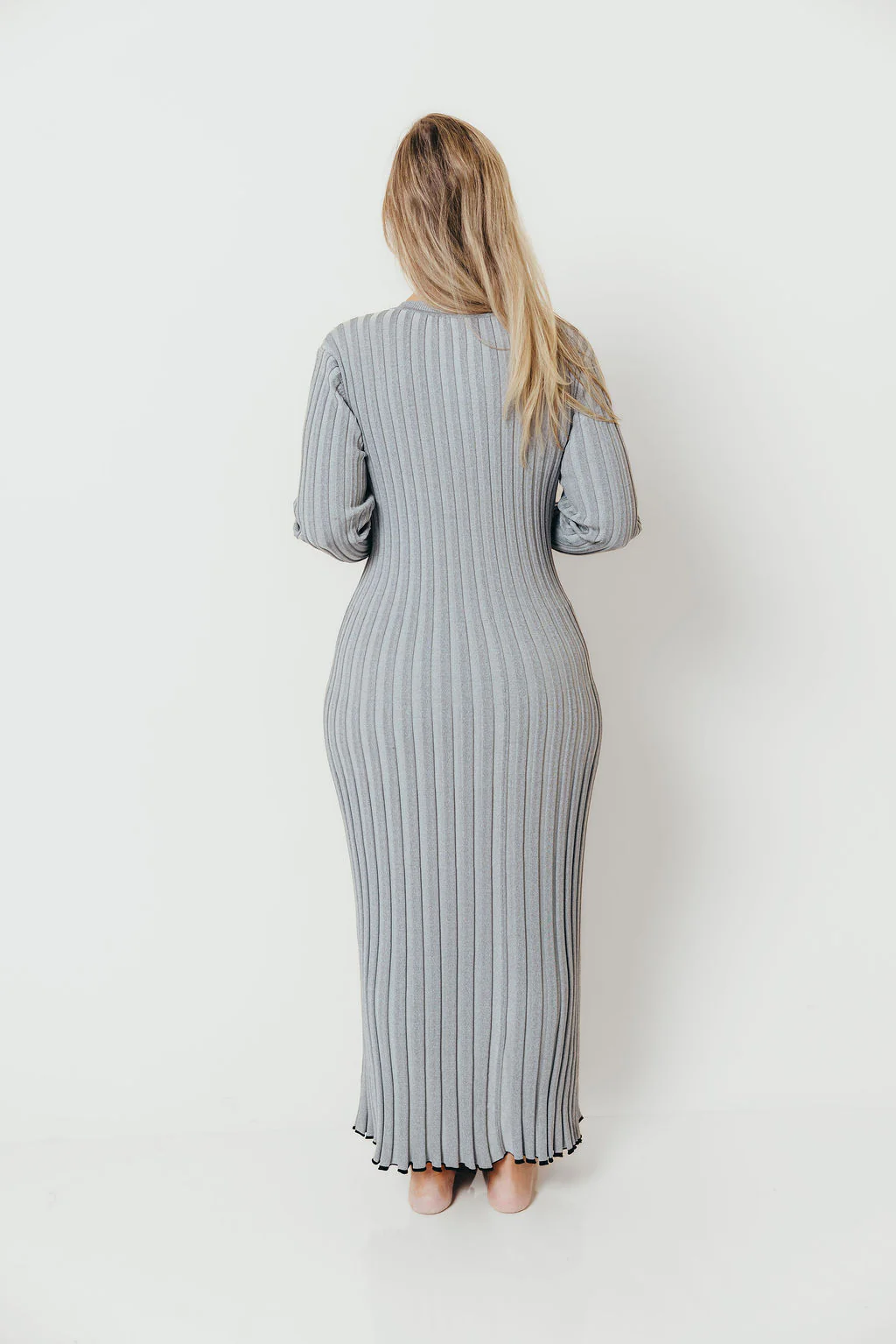 Bentley Dress Heather Gray Black Trim - Image 23