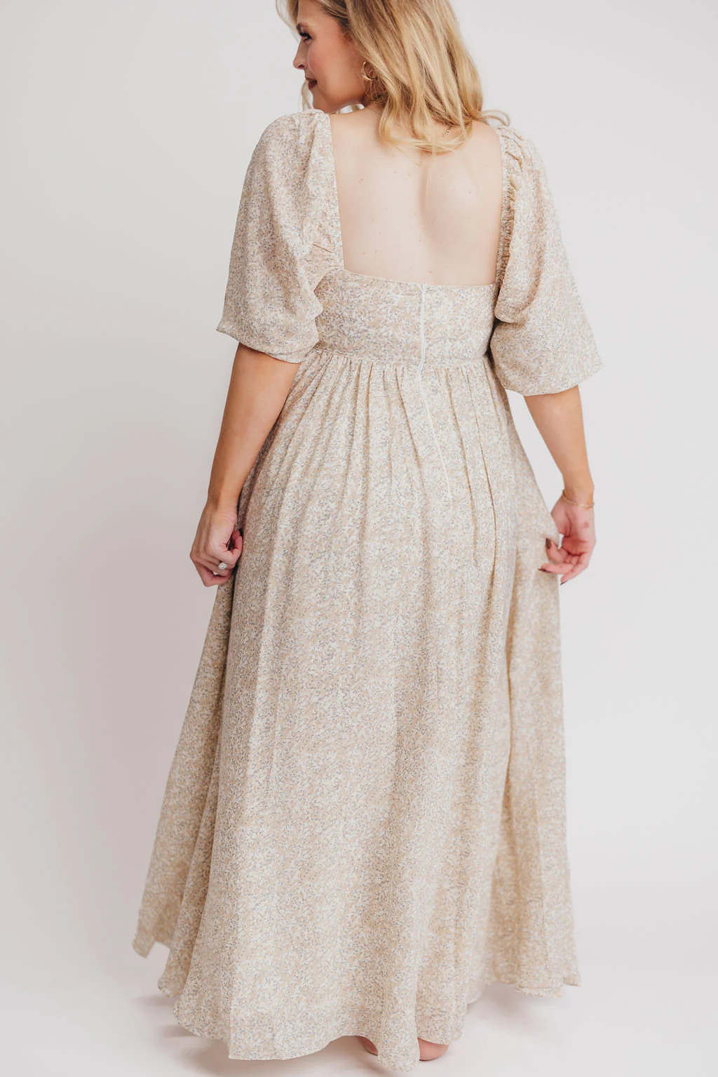 Mona 'Love Story' Maxi Dress in Beige - Bump Friendly and Inclusive Sizing *5/25 PRE-ORDER* - Image 15
