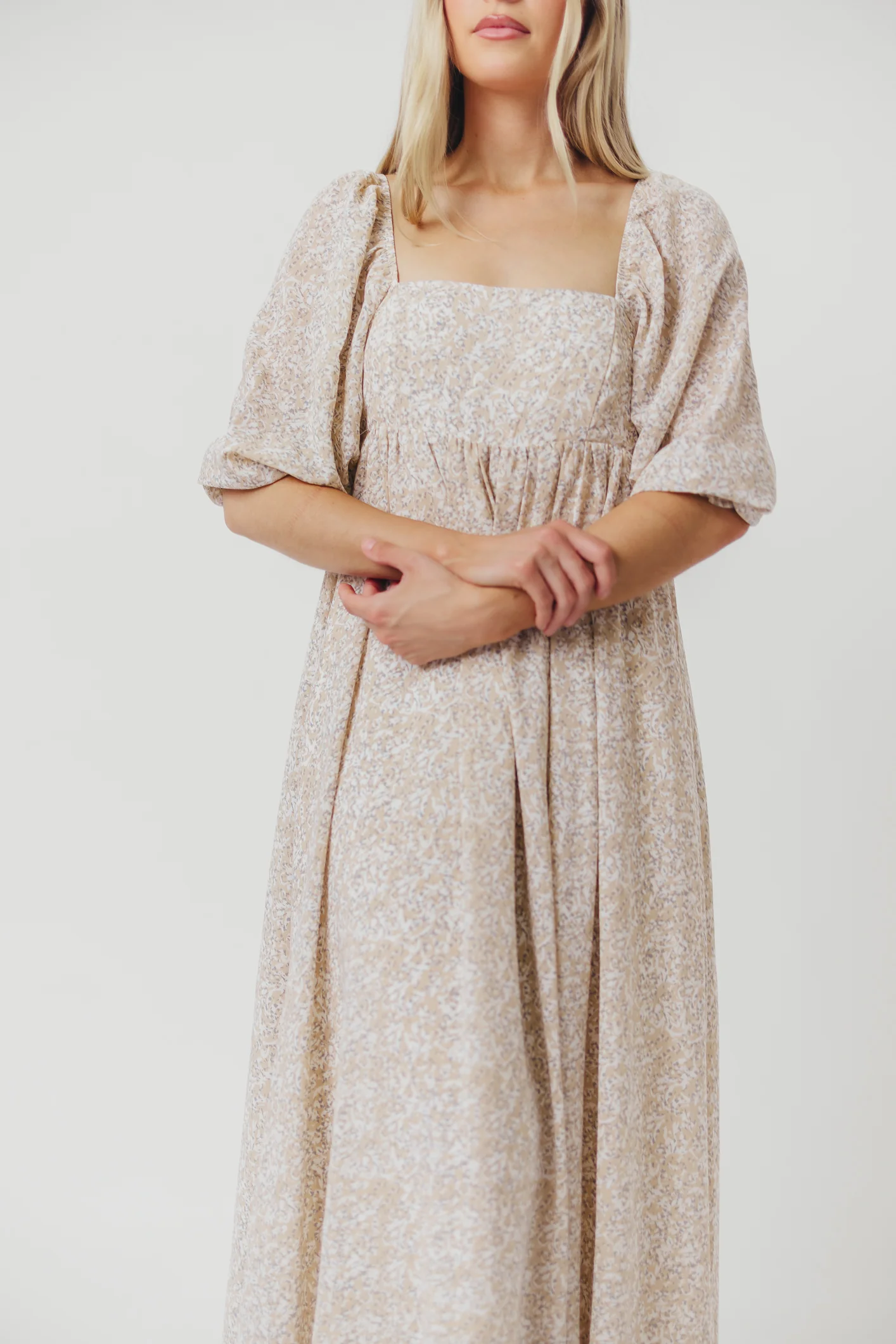 Mona 'Love Story' Maxi Dress in Beige - Bump Friendly and Inclusive Sizing *5/25 PRE-ORDER* - Image 31