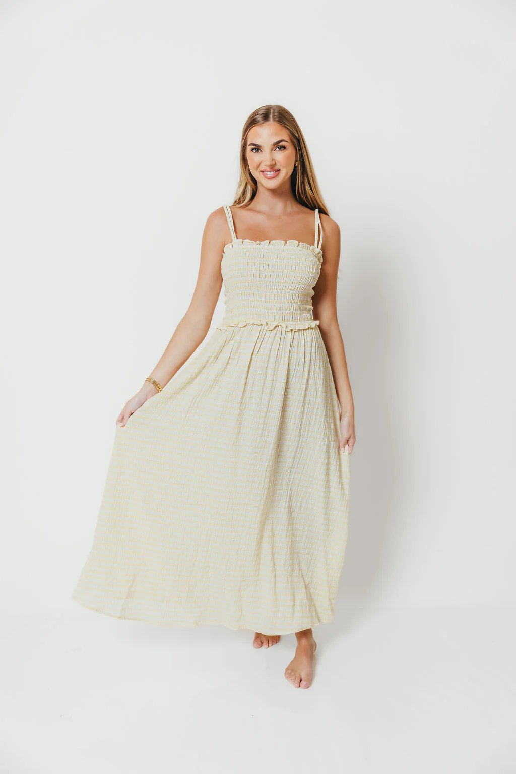 Francia Maxi Dress in Butter