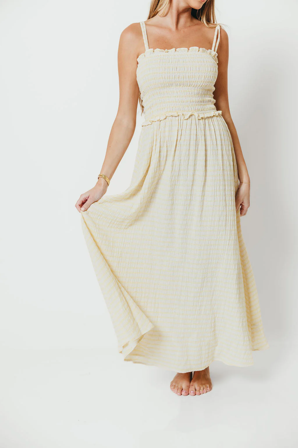 Francia Maxi Dress in Butter - Image 3