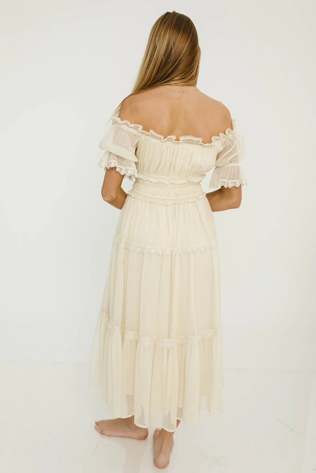 Marla Maxi Dress in Butter Cream - See Selfie Photo for True Color - Image 21