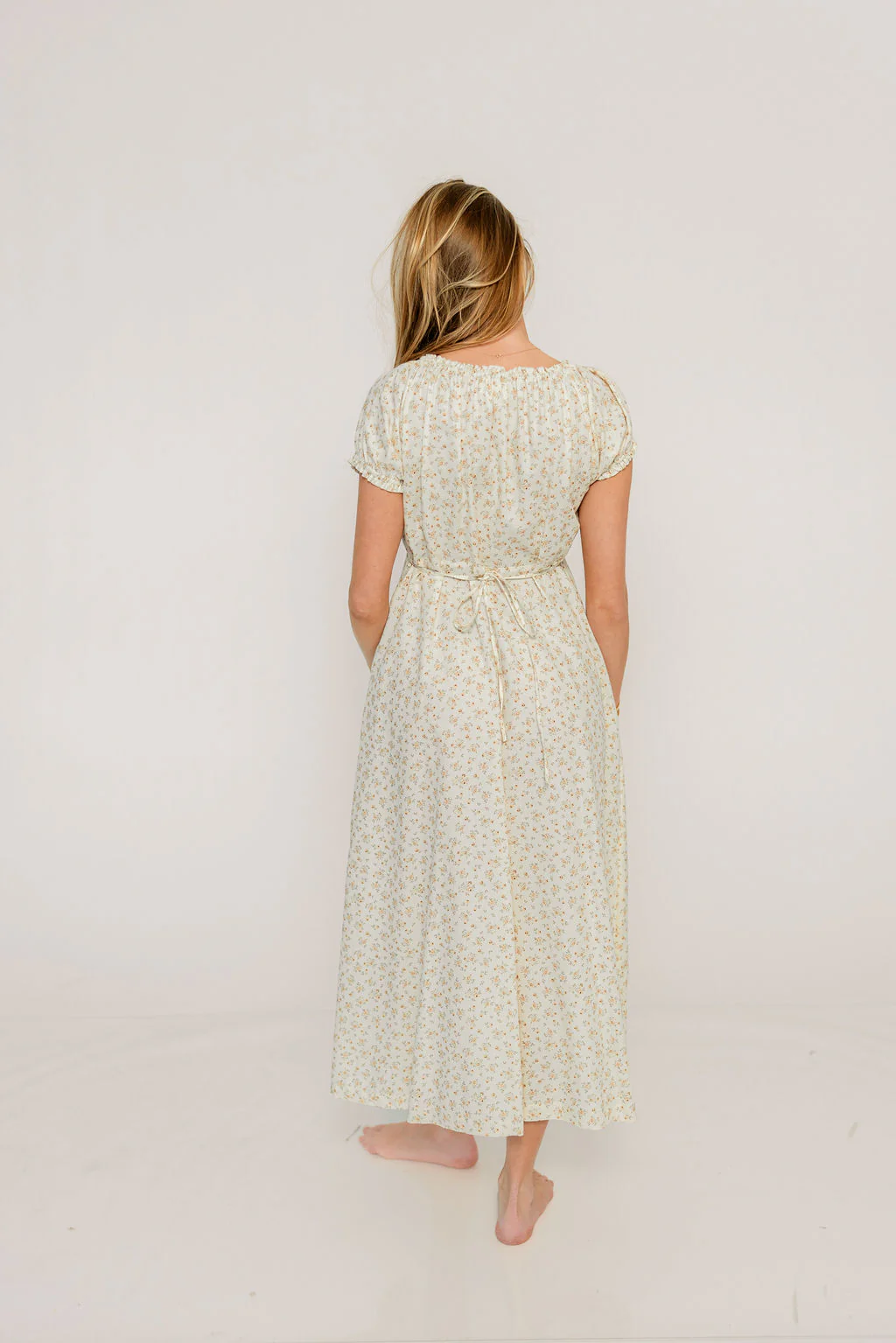 Marley Midi Dress in Cream - Image 8