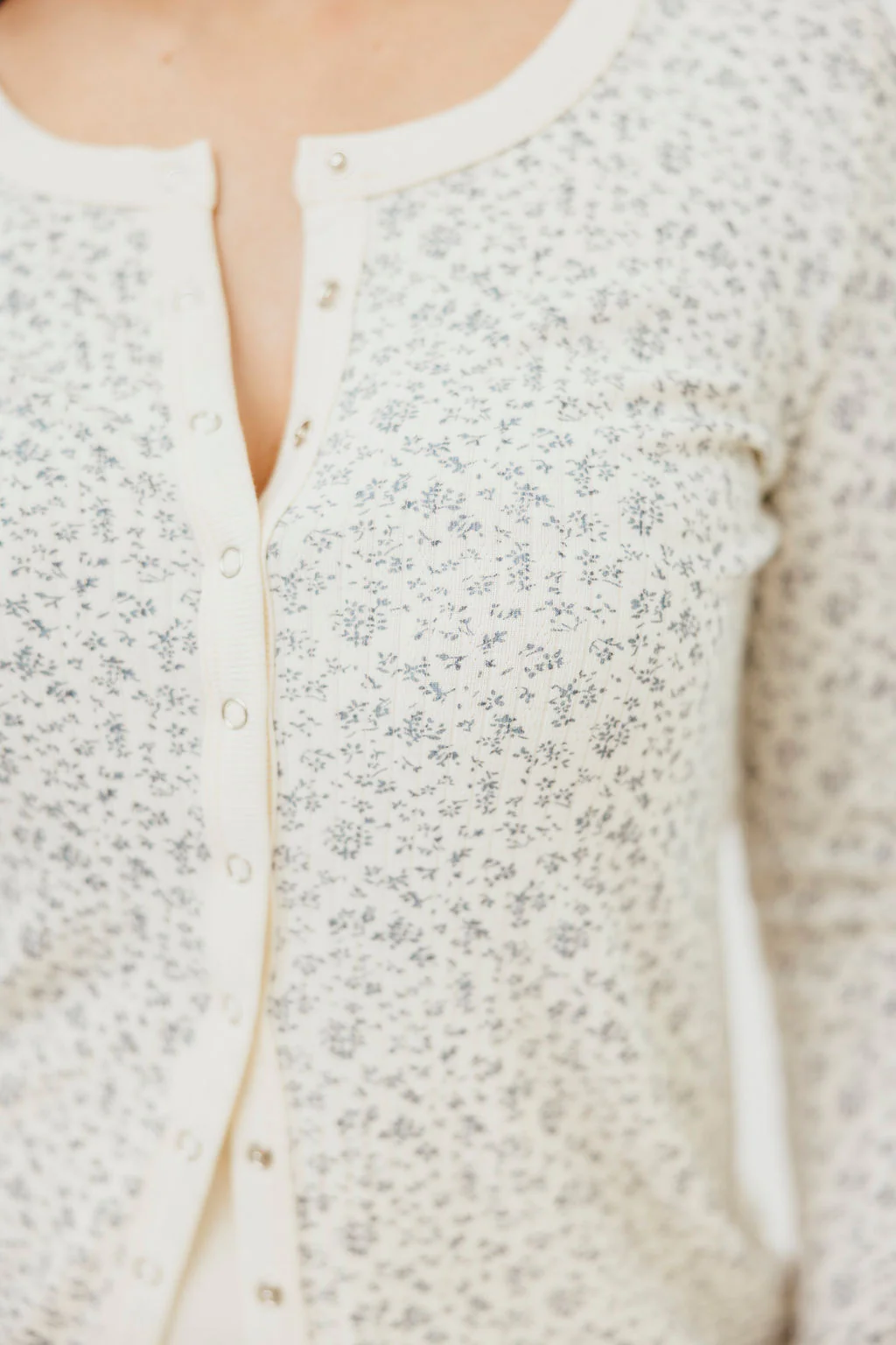 Rori Maternity Pajama Set in Ivory - Bump Friendly - Image 11