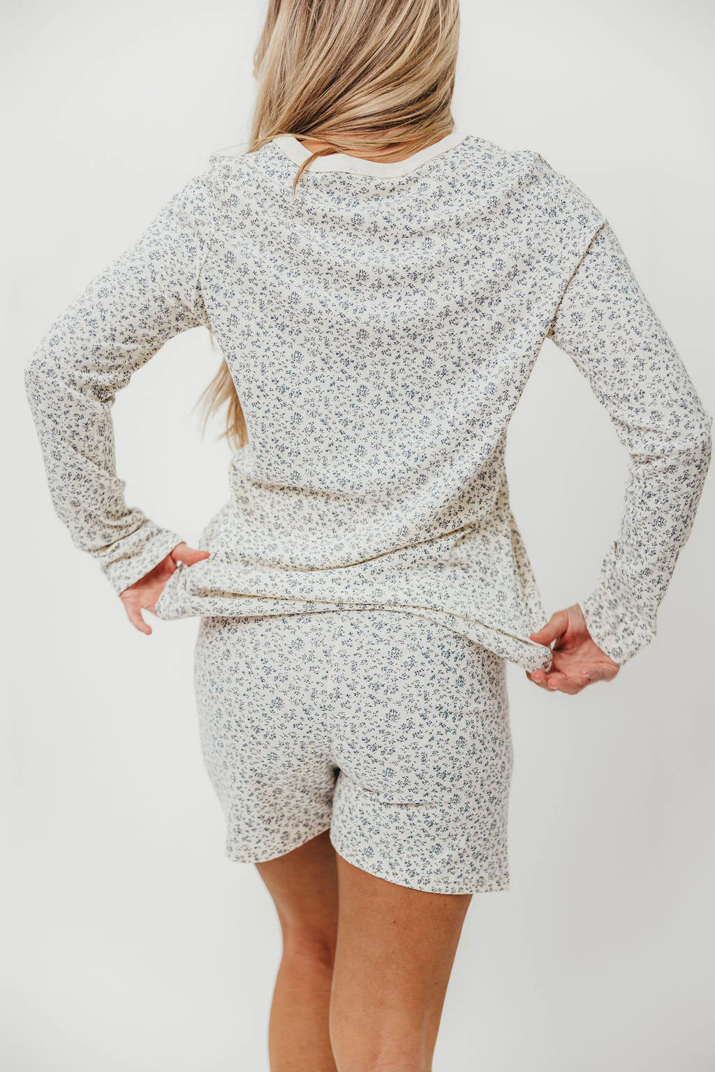 Rori Maternity Pajama Set in Ivory - Bump Friendly - Image 14