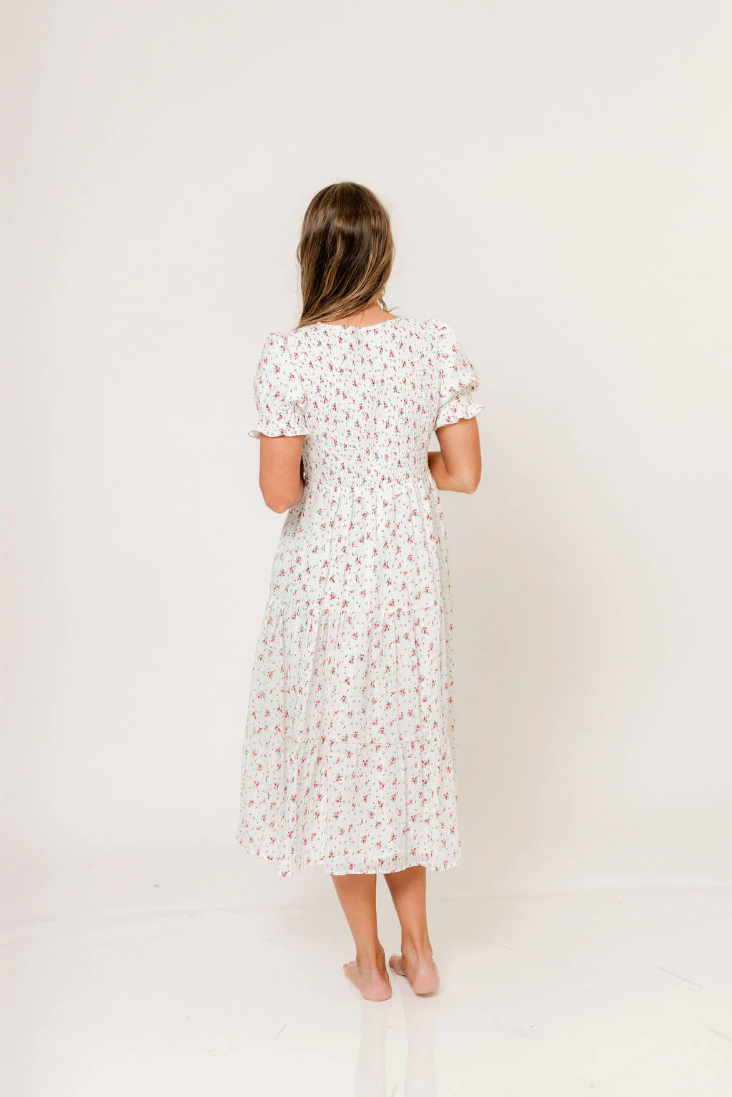 McCall Midi Dress in Floret Fizz - Bump Friendly - Image 6