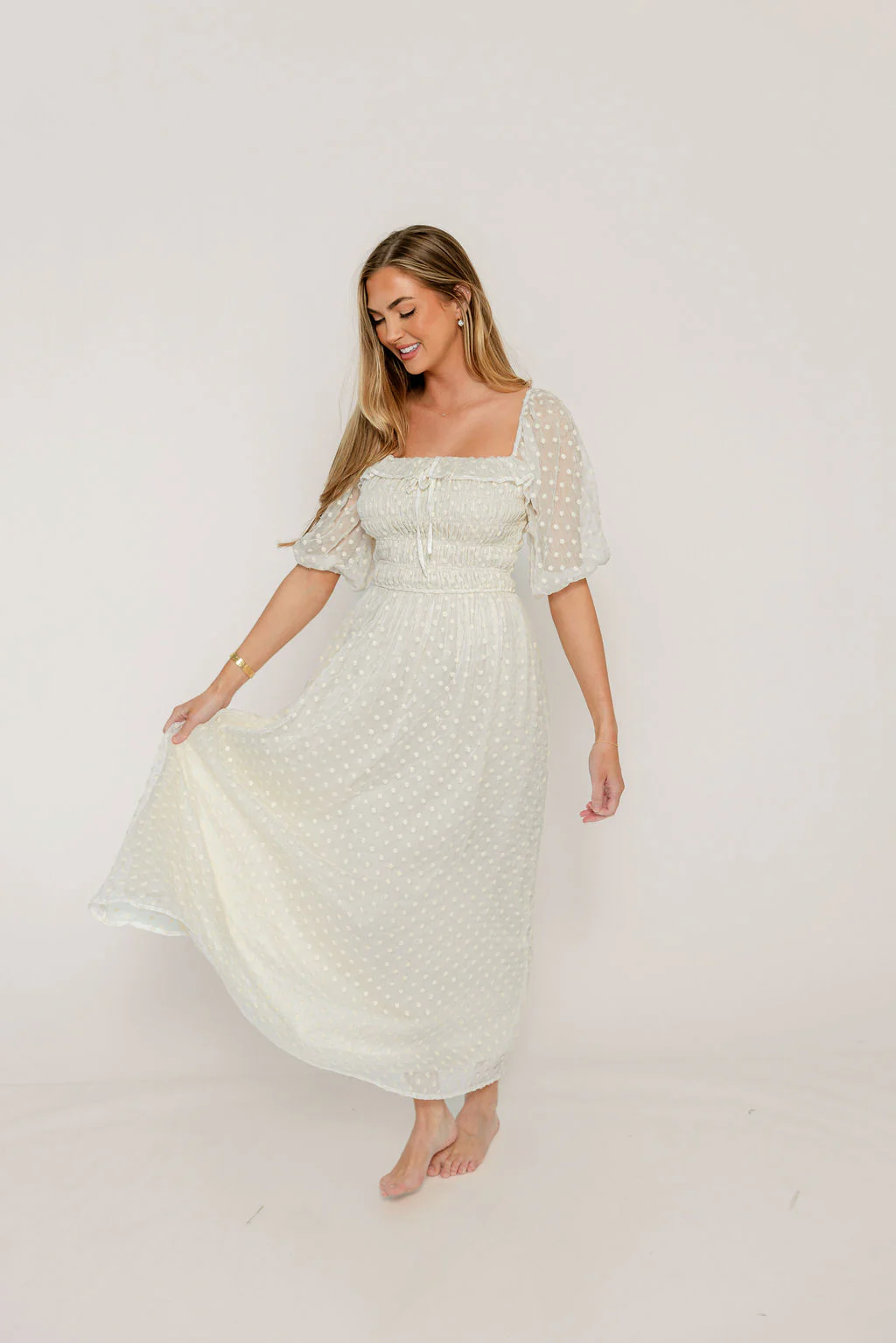 Meadowlark Maxi Dress in Cream