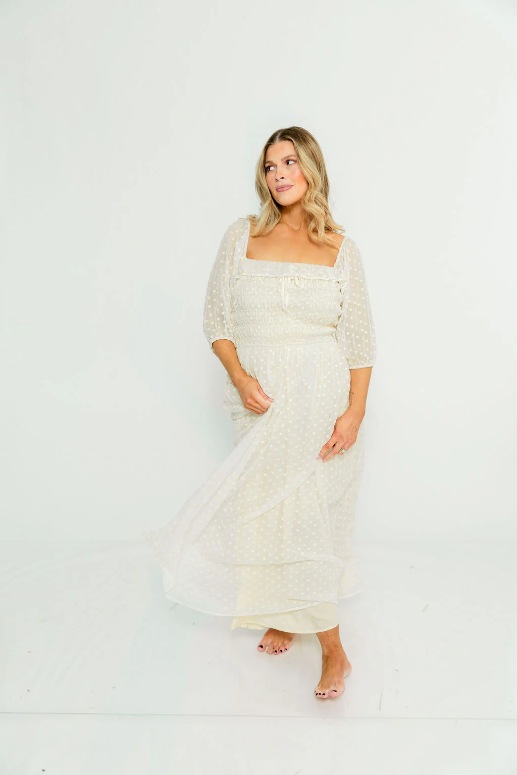 Meadowlark Maxi Dress in Cream - Image 4