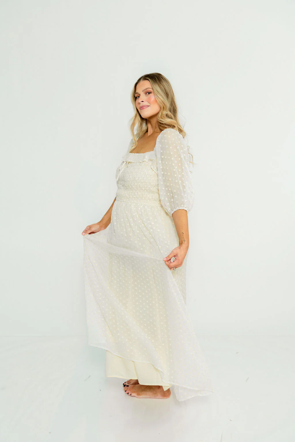 Meadowlark Maxi Dress in Cream - Image 5
