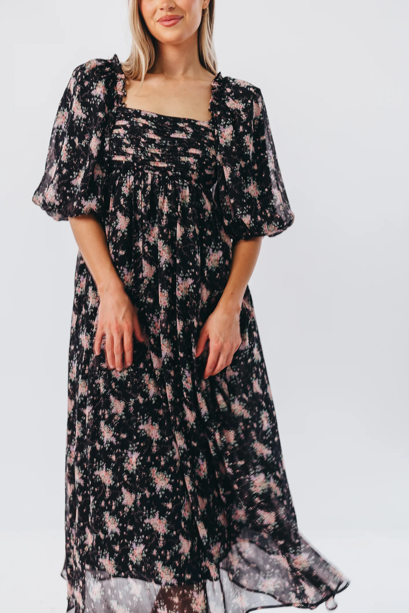 Melody Maxi Dress in Black - Bump Friendly & Inclusive Sizing (S-3XL) *Final Sale* - Image 11