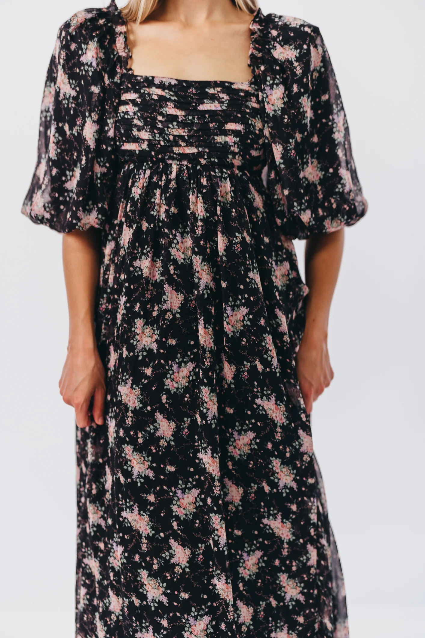 Melody Maxi Dress in Black - Bump Friendly & Inclusive Sizing (S-3XL) *Final Sale* - Image 12
