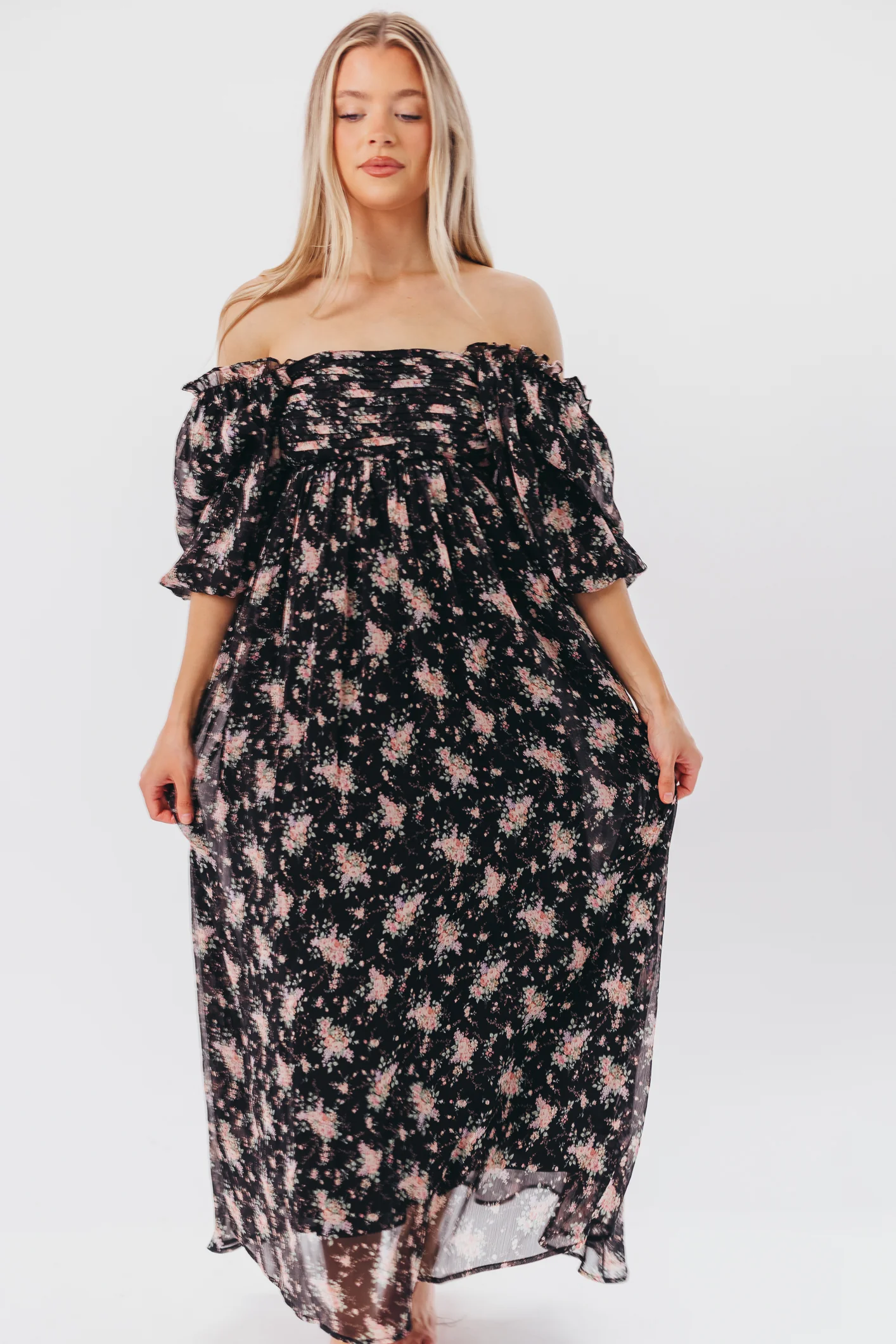 Melody Maxi Dress in Black - Bump Friendly & Inclusive Sizing (S-3XL) *Final Sale* - Image 21
