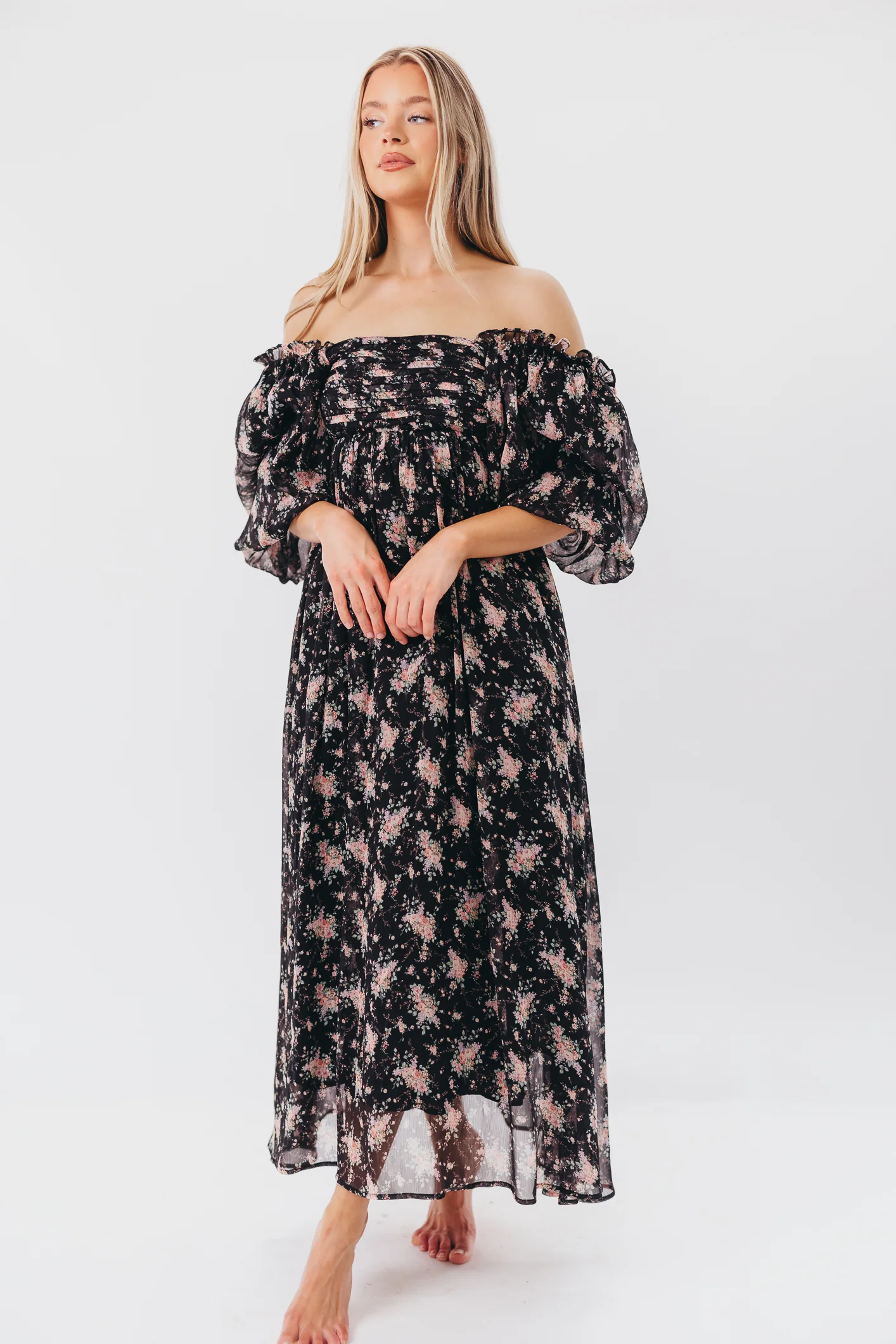 Melody Maxi Dress in Black - Bump Friendly & Inclusive Sizing (S-3XL) *Final Sale* - Image 22