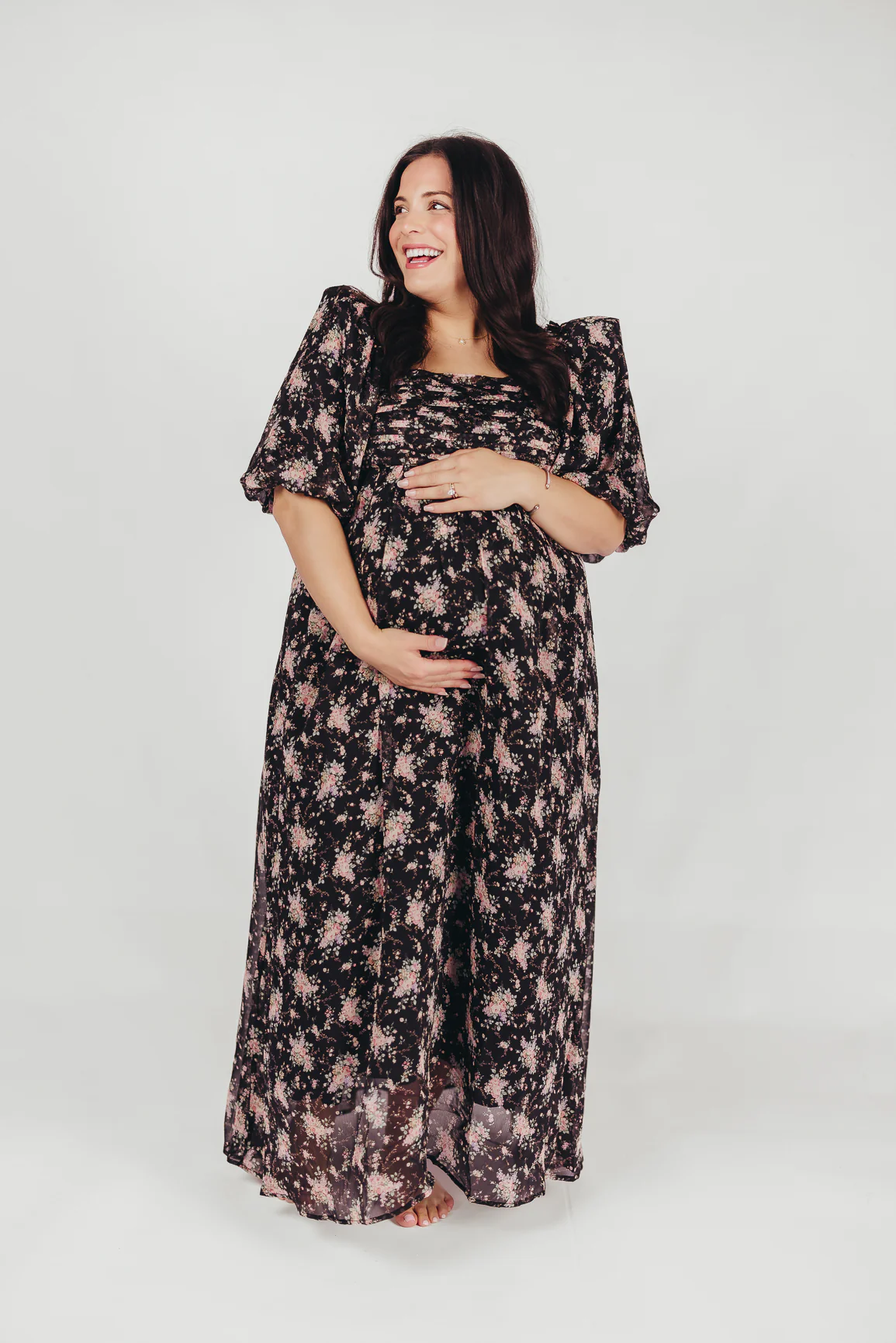 Melody Maxi Dress in Black - Bump Friendly & Inclusive Sizing (S-3XL) *Final Sale* - Image 24