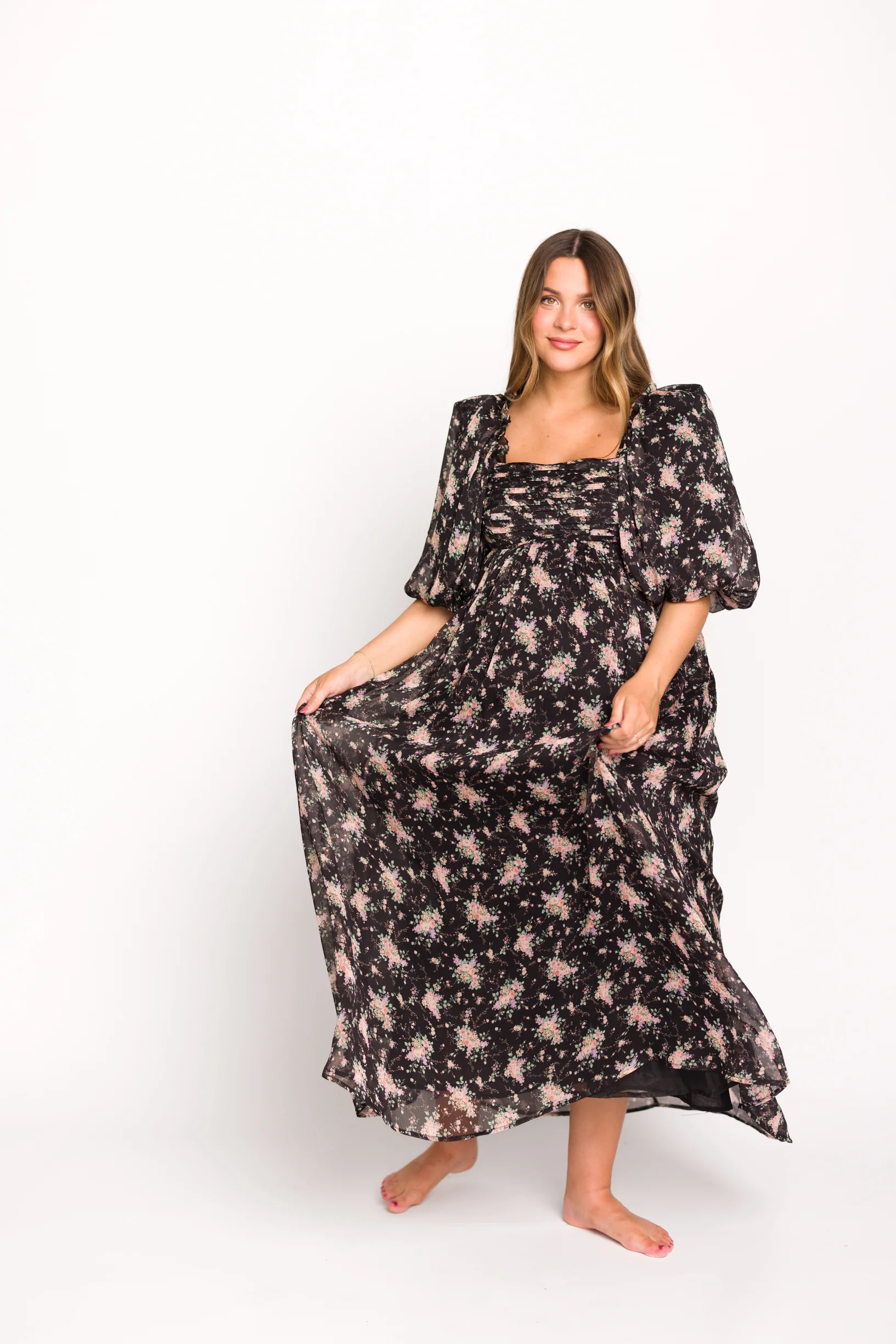 Melody Maxi Dress in Black - Bump Friendly & Inclusive Sizing (S-3XL) *Final Sale* - Image 32