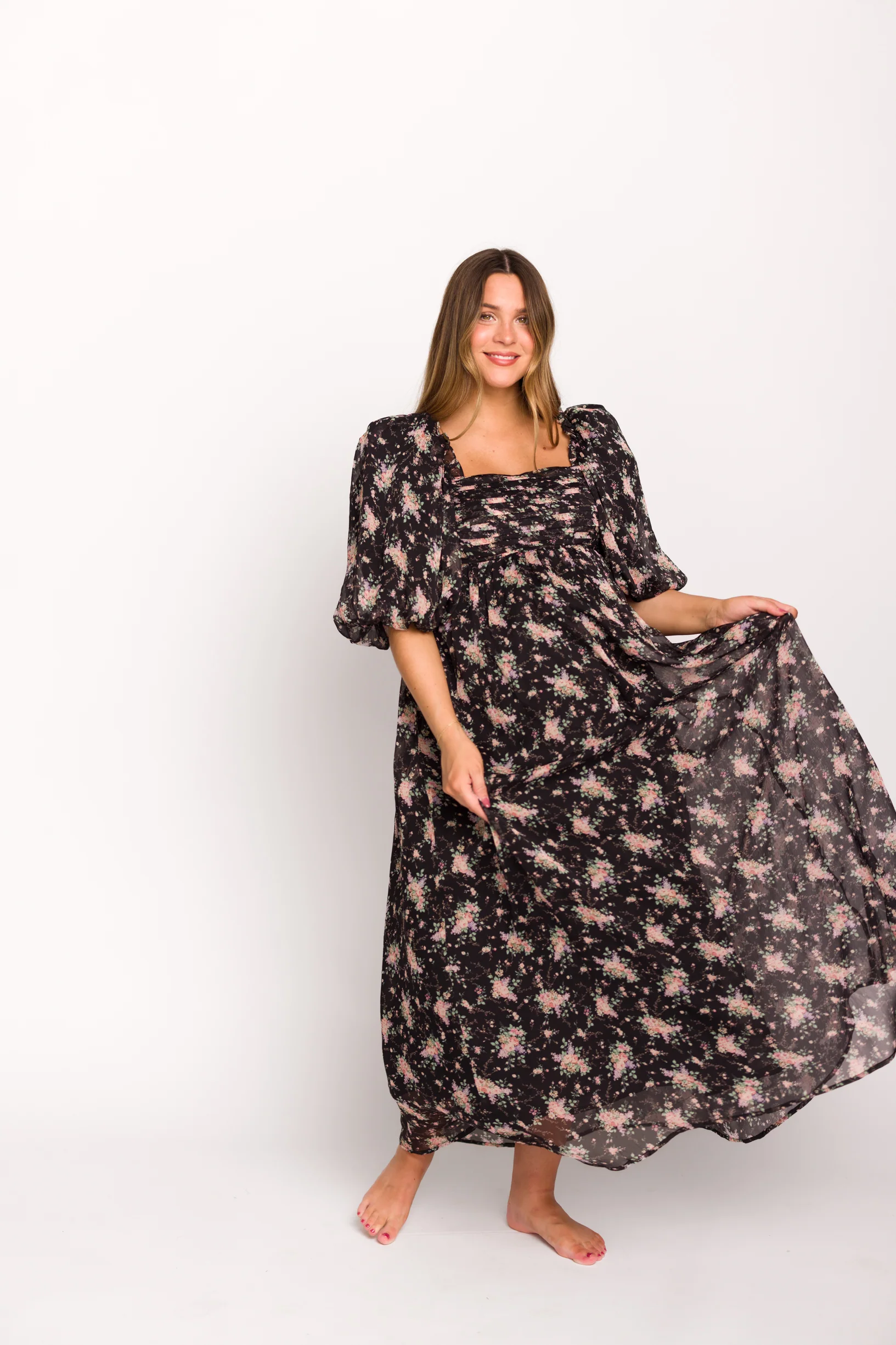 Melody Maxi Dress in Black - Bump Friendly & Inclusive Sizing (S-3XL) *Final Sale* - Image 34