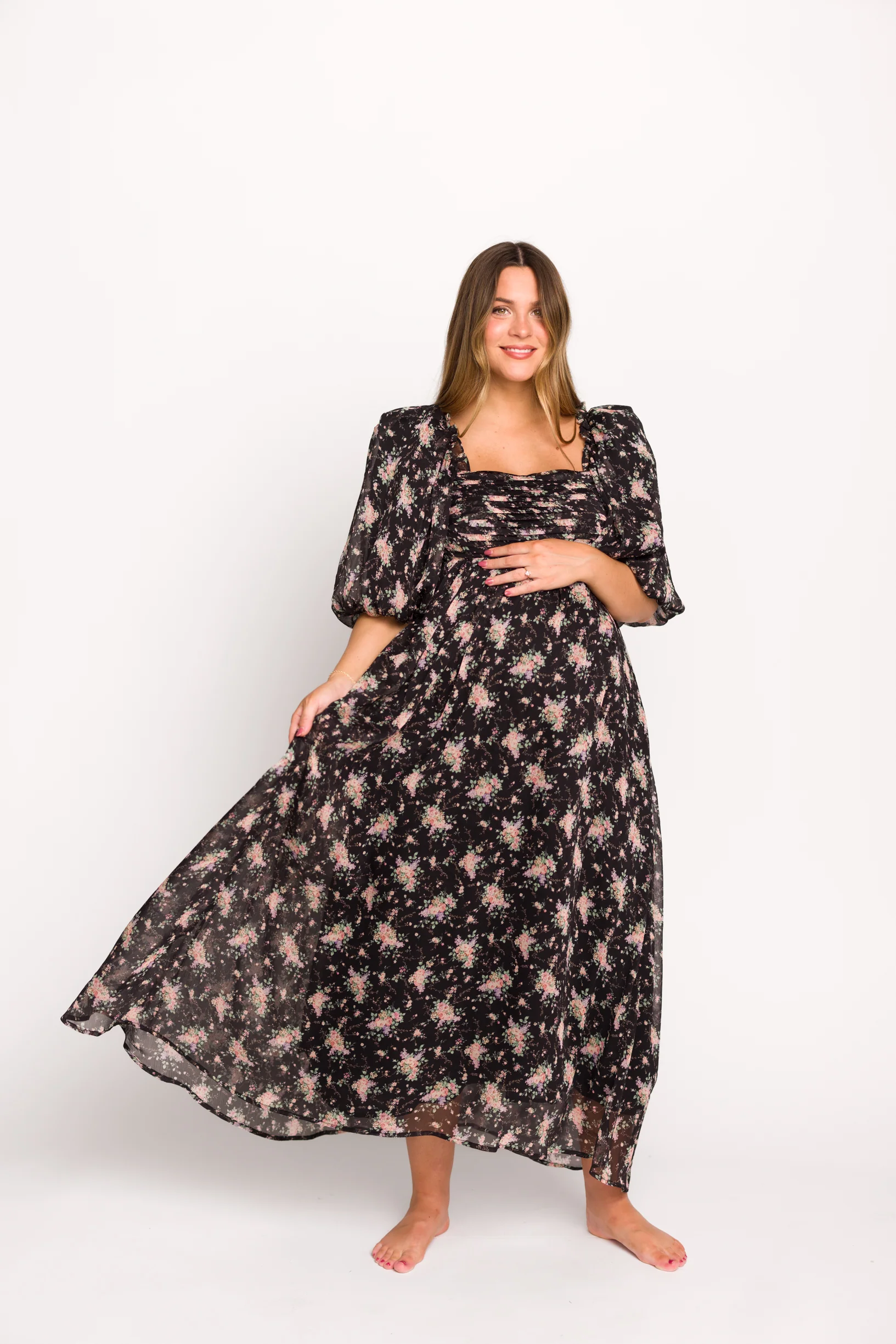 Melody Maxi Dress in Black - Bump Friendly & Inclusive Sizing (S-3XL) *Final Sale* - Image 35