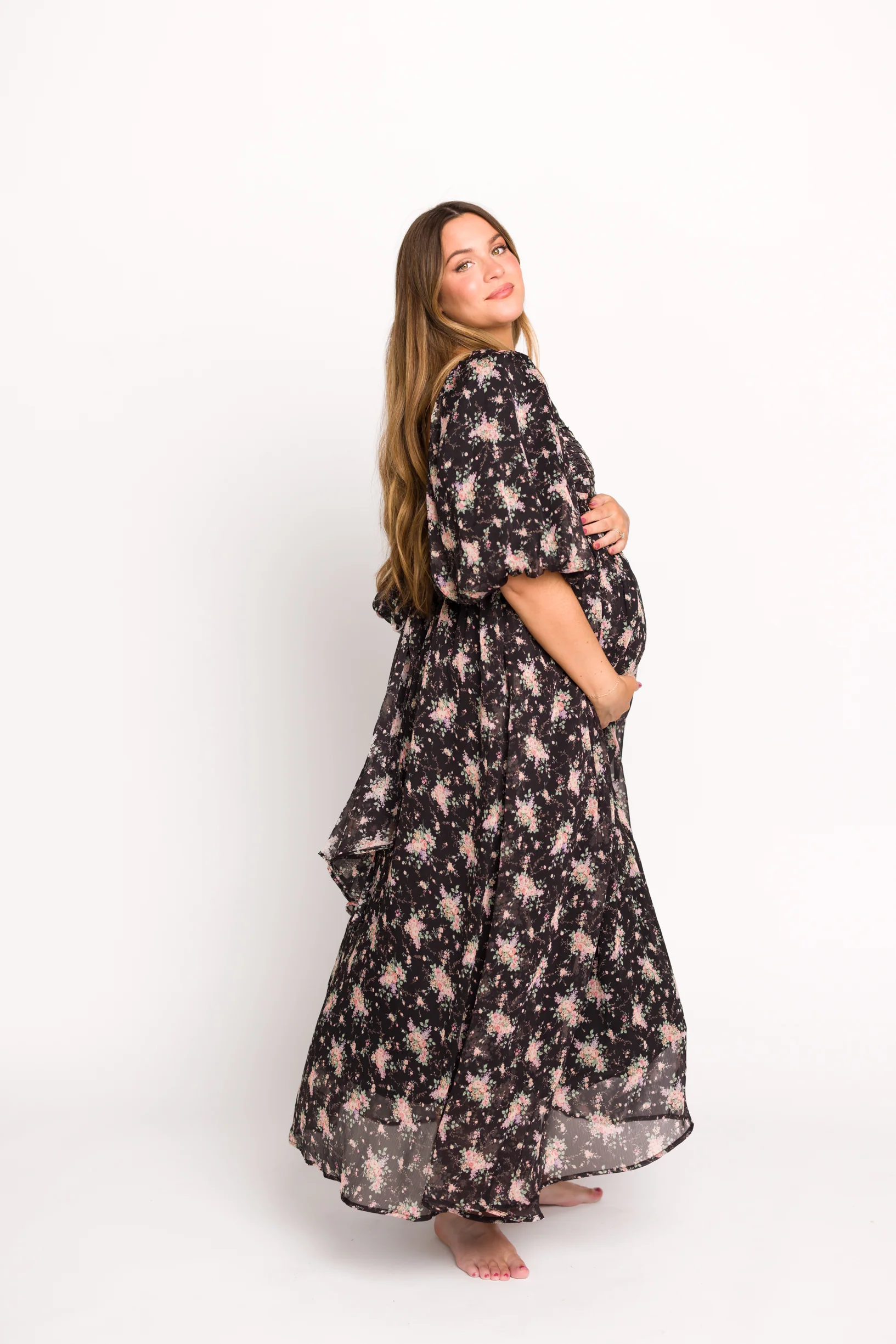 Melody Maxi Dress in Black - Bump Friendly & Inclusive Sizing (S-3XL) *Final Sale* - Image 36