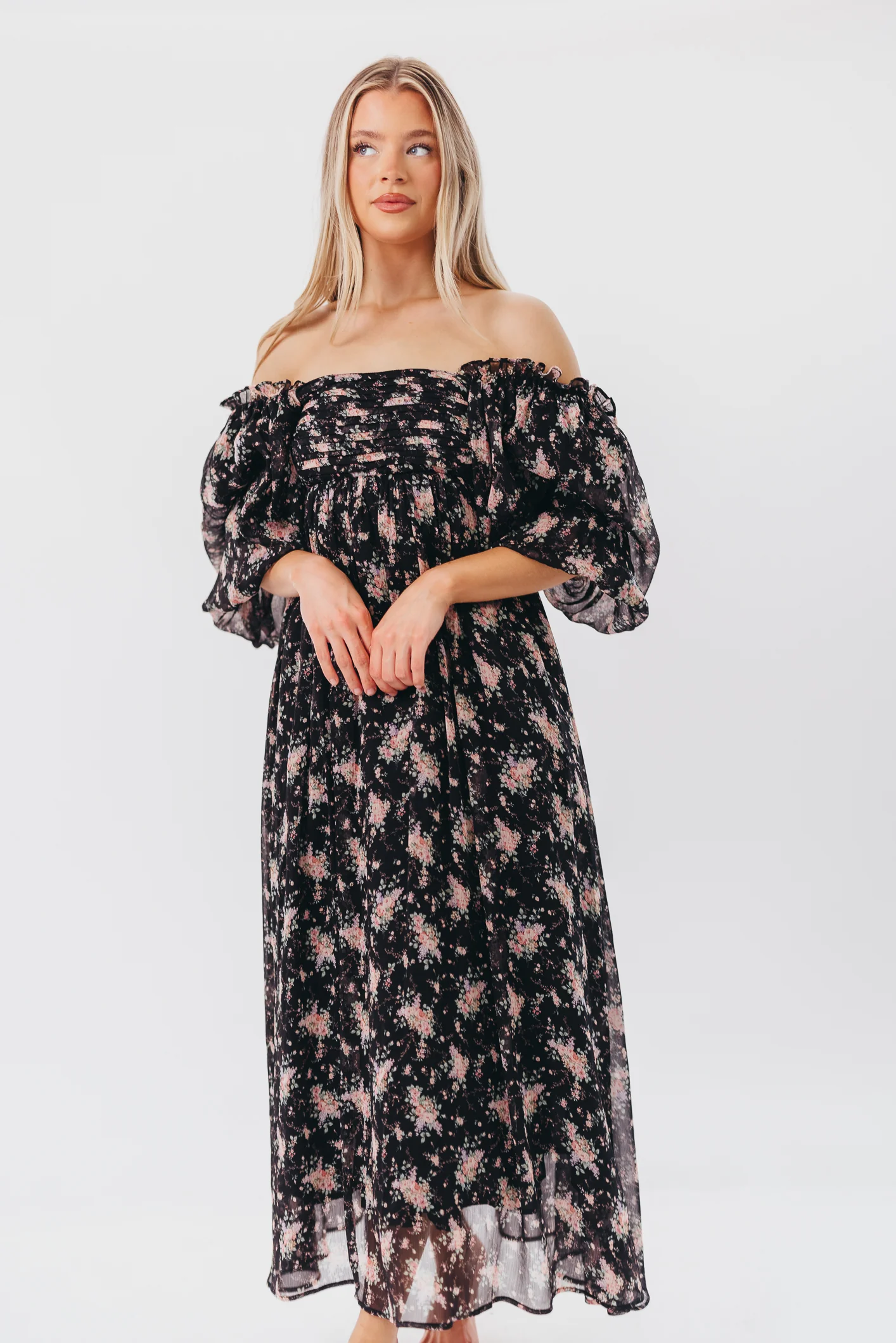 Melody Maxi Dress in Black - Bump Friendly & Inclusive Sizing (S-3XL) *Final Sale* - Image 44