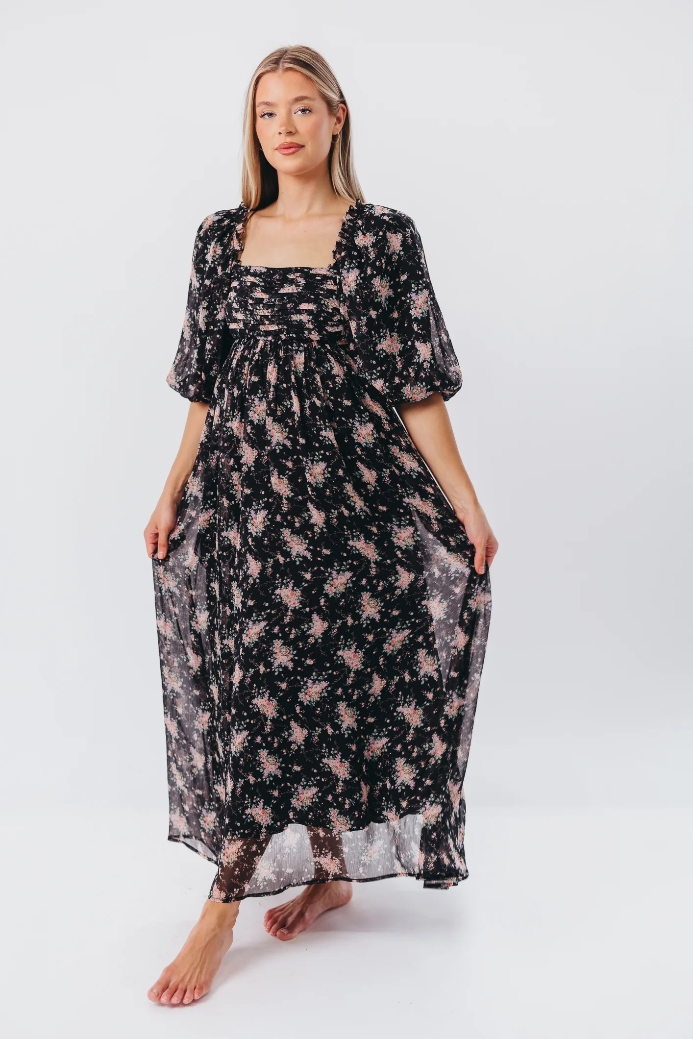 Melody Maxi Dress in Black - Bump Friendly & Inclusive Sizing (S-3XL) *Final Sale* - Image 5