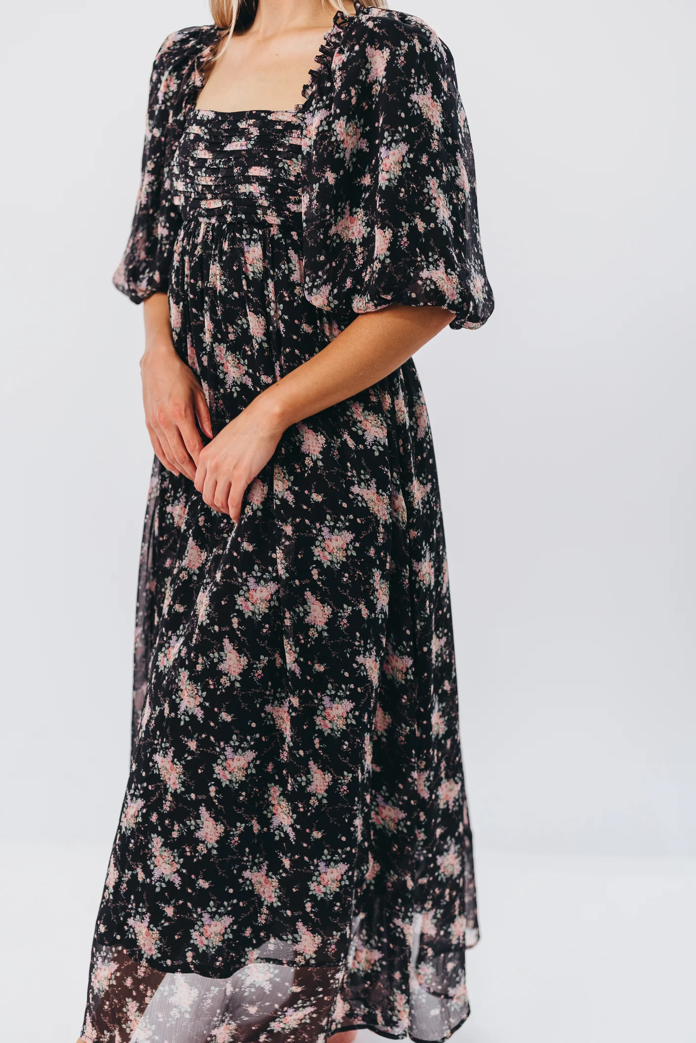Melody Maxi Dress in Black - Bump Friendly & Inclusive Sizing (S-3XL) *Final Sale* - Image 8